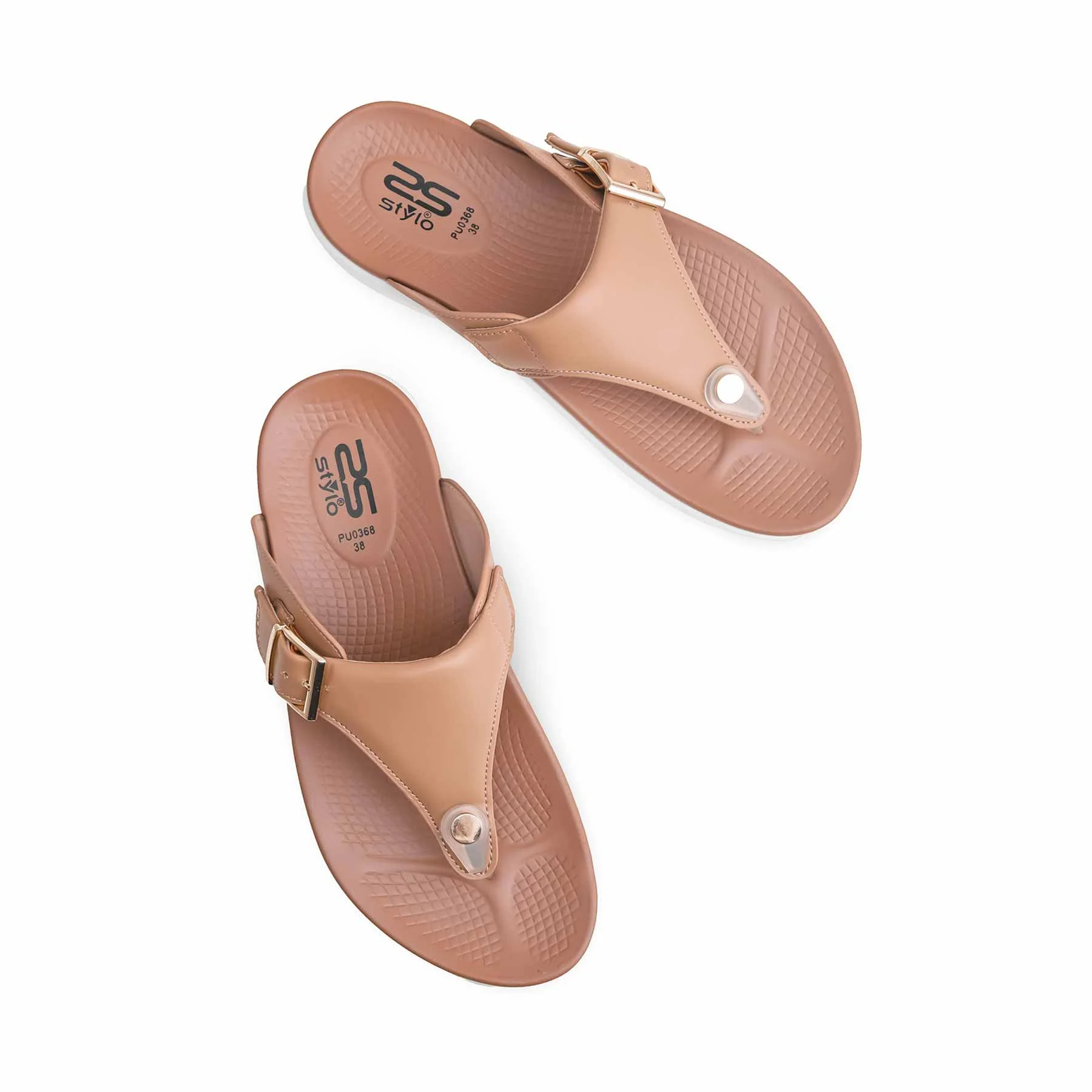 Beige Formal Chappal PU0368 - Image 4