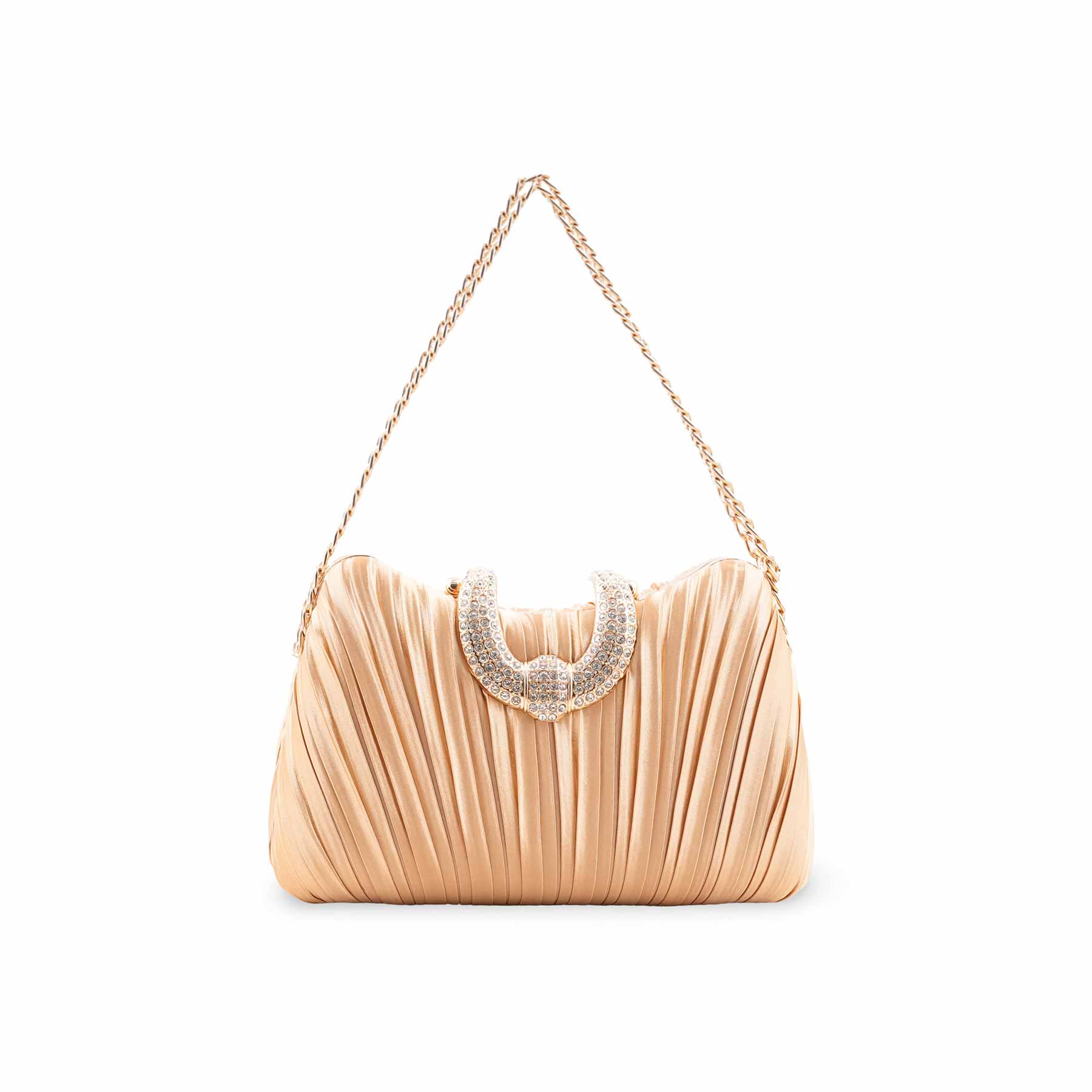 Beige Formal Clutch For Ladies P24439 - Image 2
