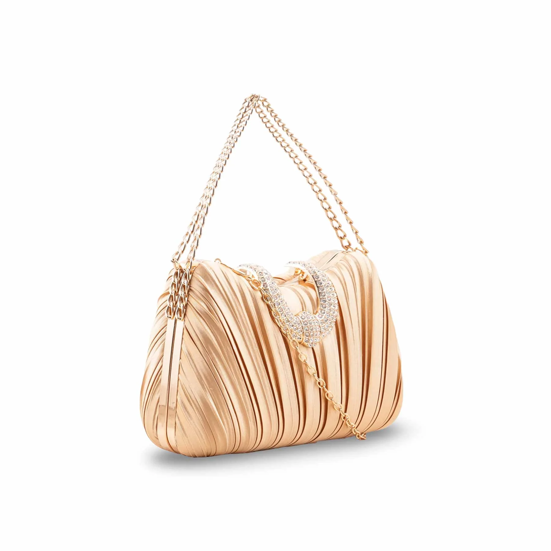Beige Formal Clutch For Ladies P24439 - Image 3