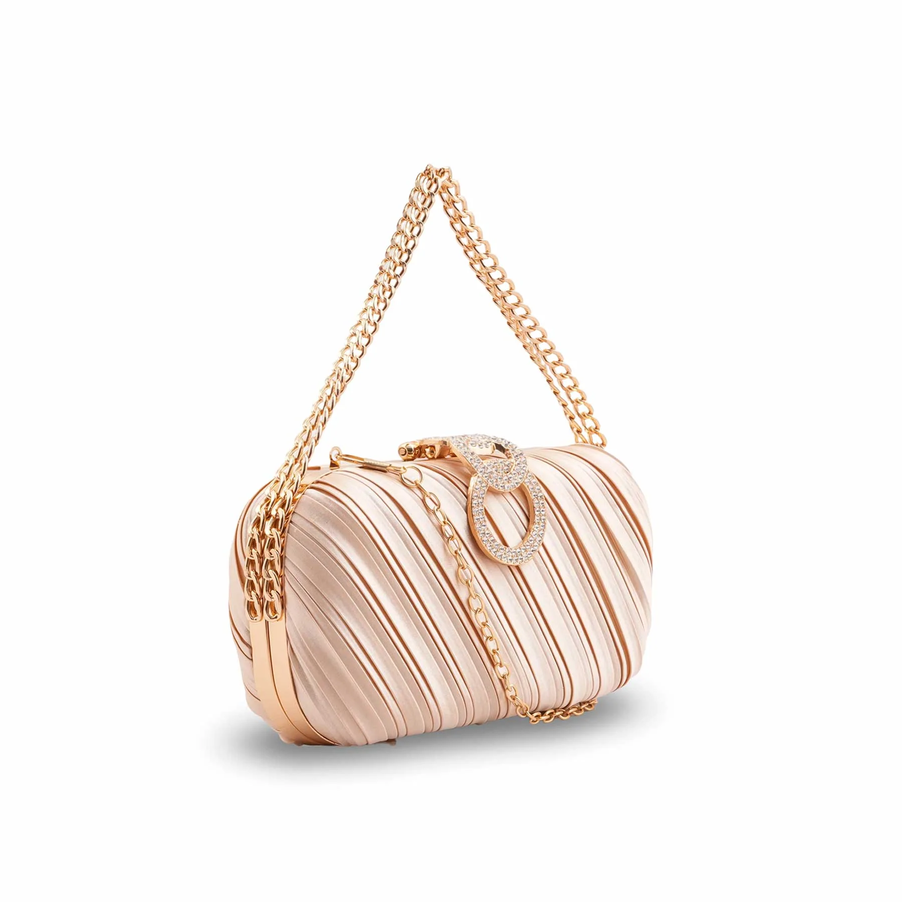 Beige Formal Clutch For Ladies P24440 - Image 3