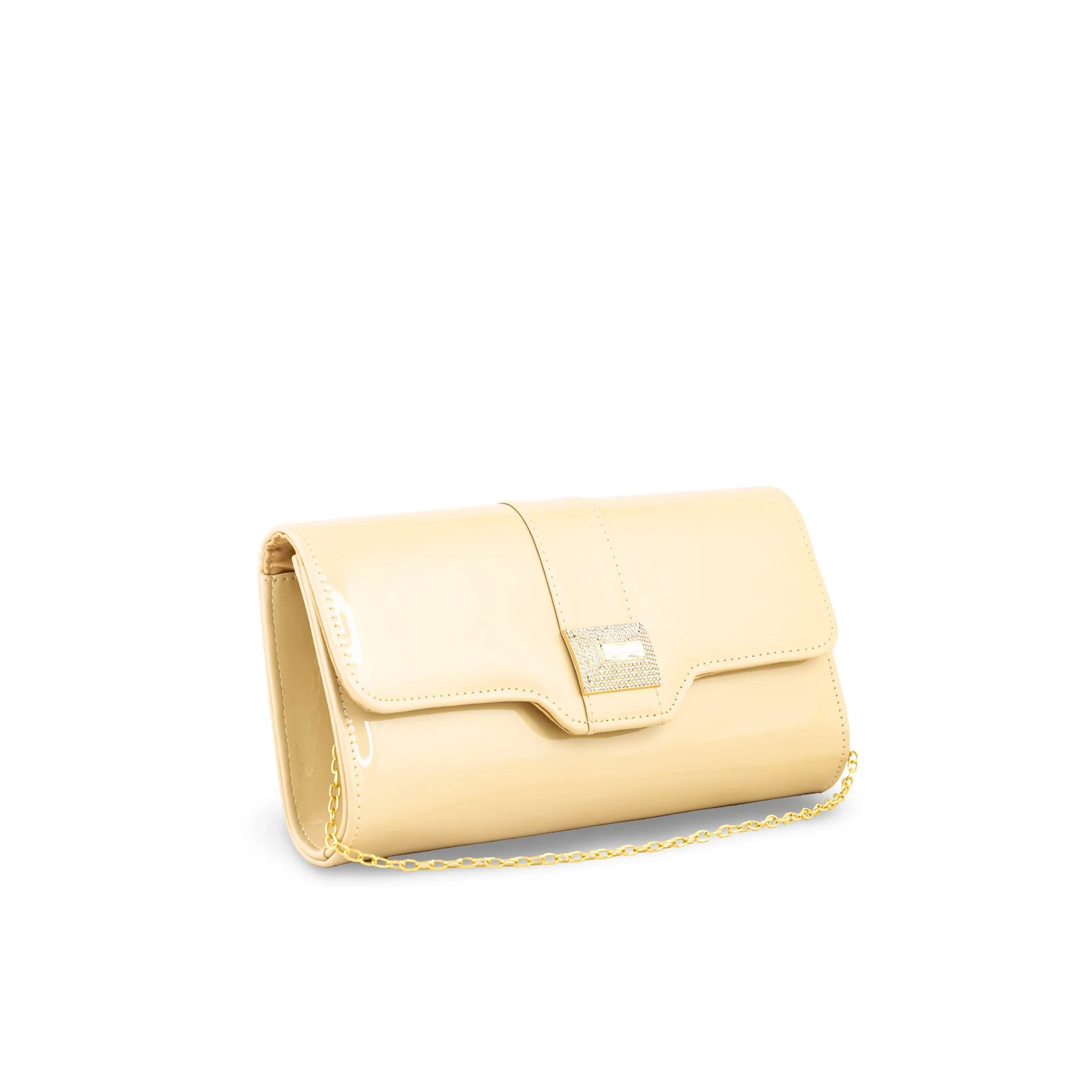 Beige Formal Clutch For Women P24209 - Image 3