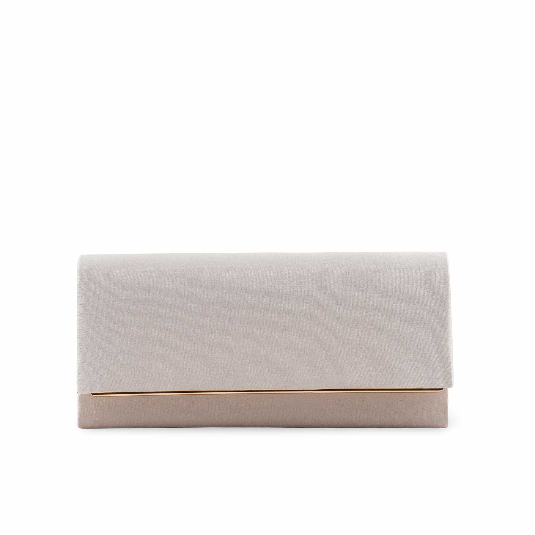 Beige Formal Clutch For Women P24410 - Image 2