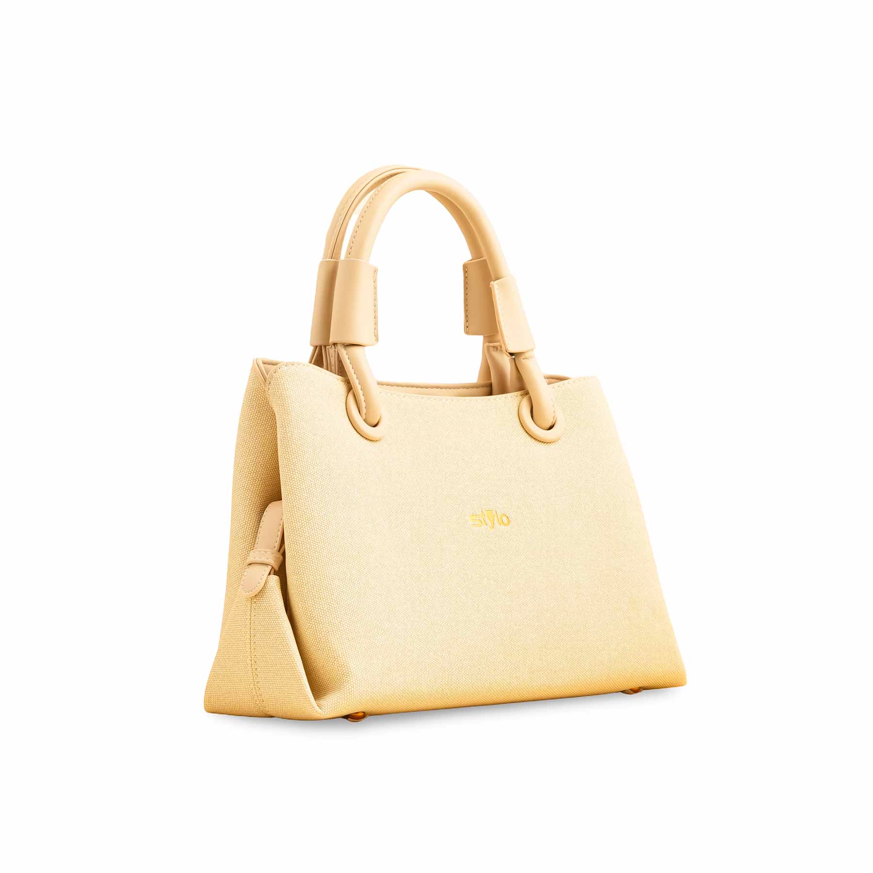 Beige Formal Hand Bag For Ladies P36372 - Image 3