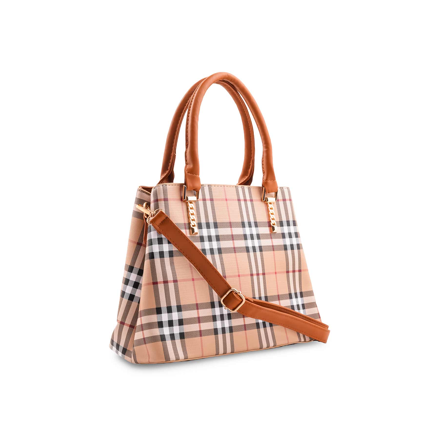 Beige Formal Hand Bag For Ladies P36527 - Image 3
