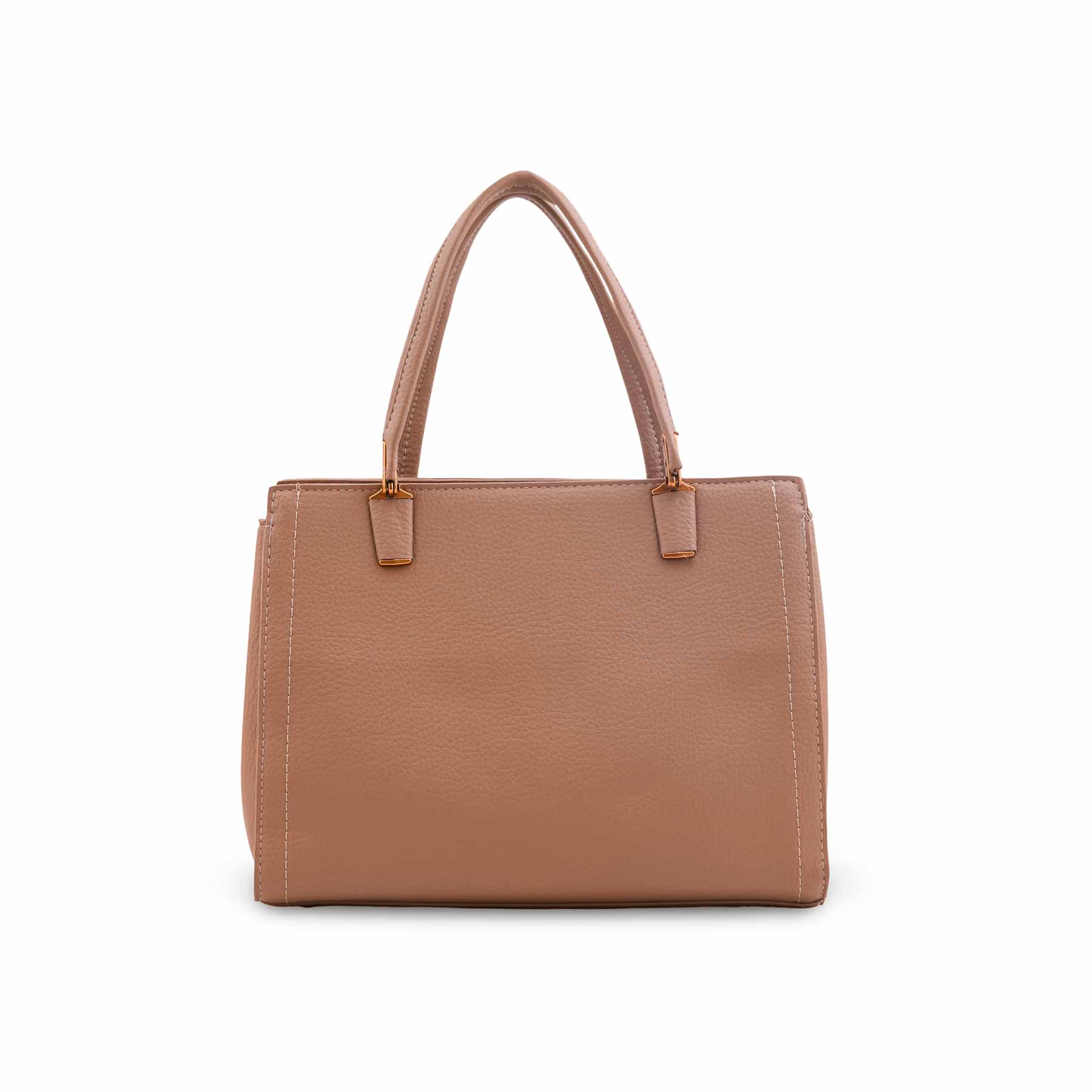 Beige Formal Hand Bag For Ladies P36600 - Image 2