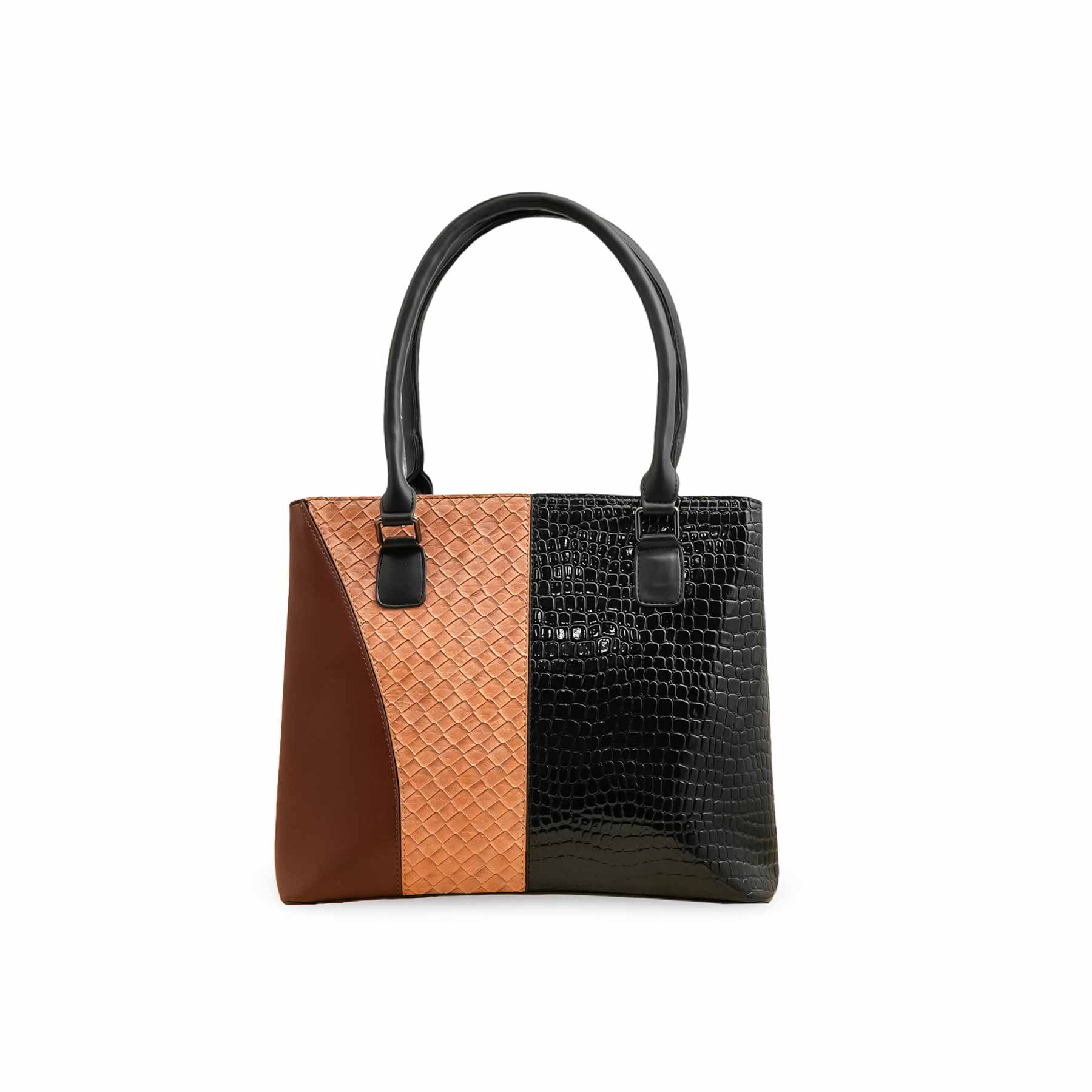 Beige Formal Hand Bag For Ladies P55824 - Image 4