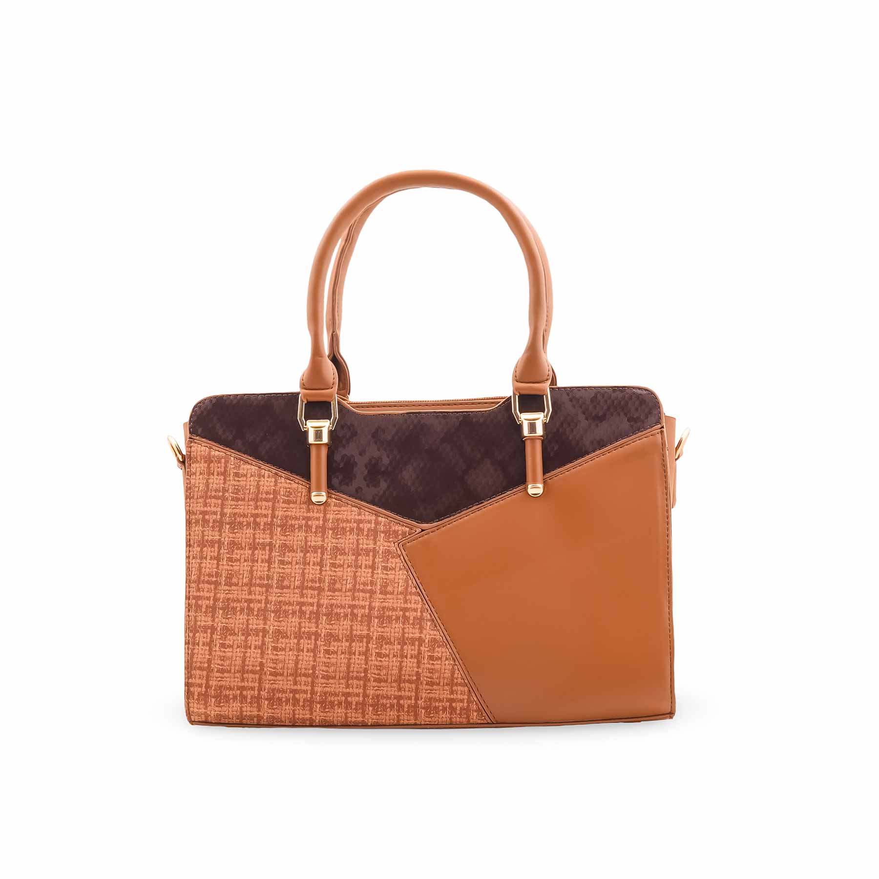 Beige Formal Hand Bag For Ladies P55882 - Image 2