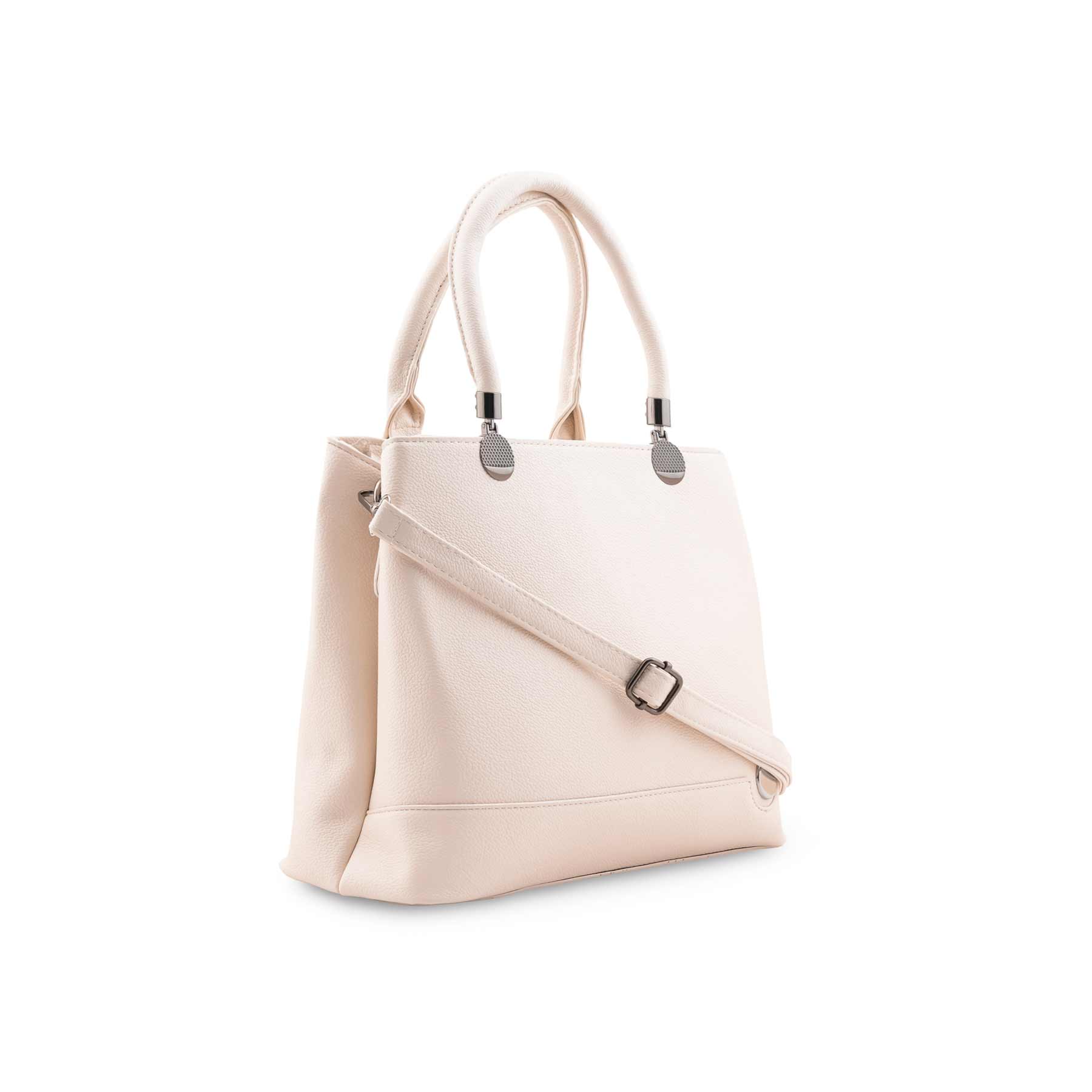 Beige Formal Hand Bag For Women P36450 - Image 3