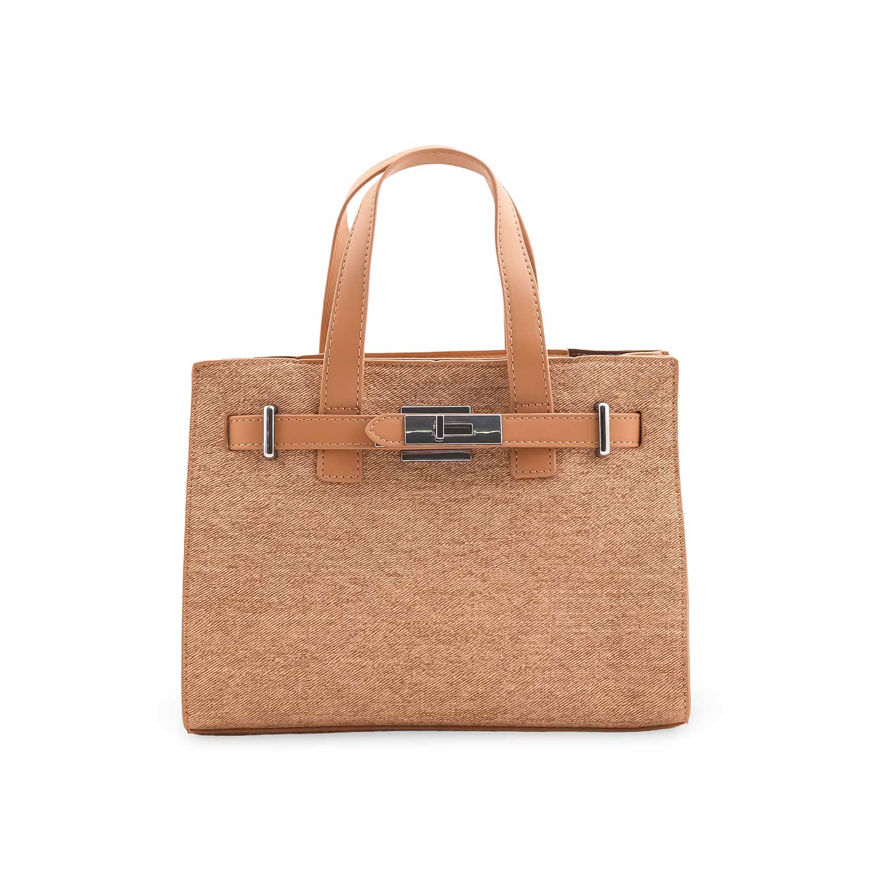 Beige Formal Hand Bag For Women P36461 - Image 2