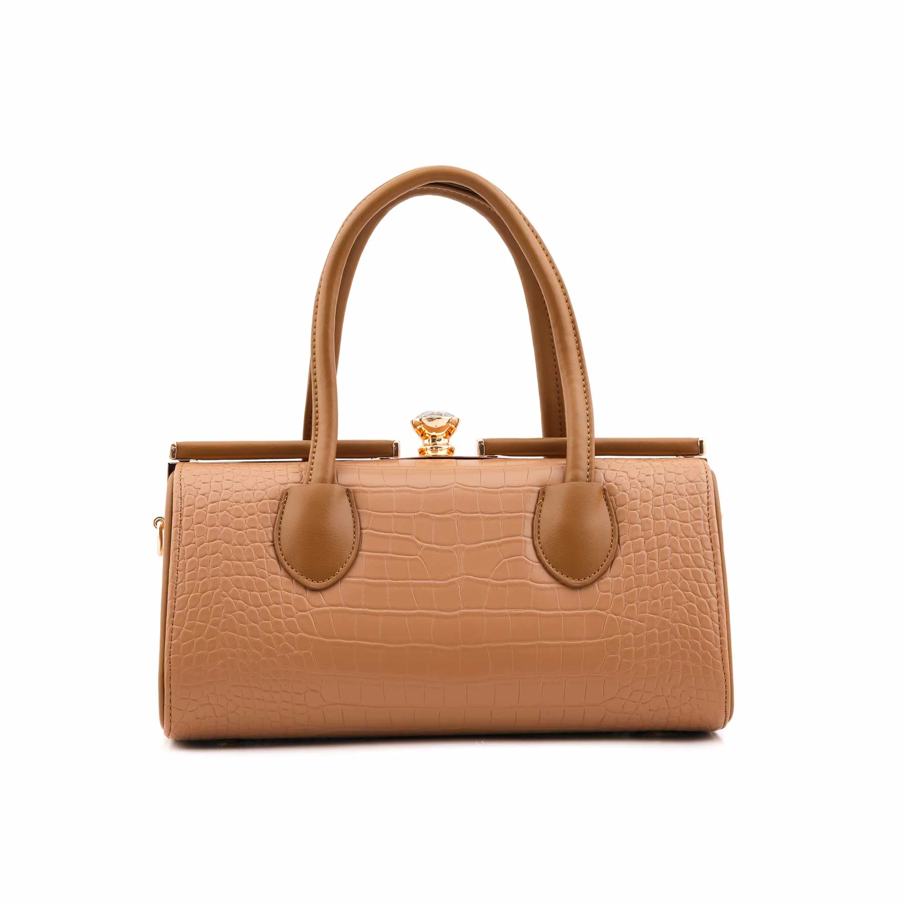Beige Formal Hand Bag For Women P36464 - Image 4