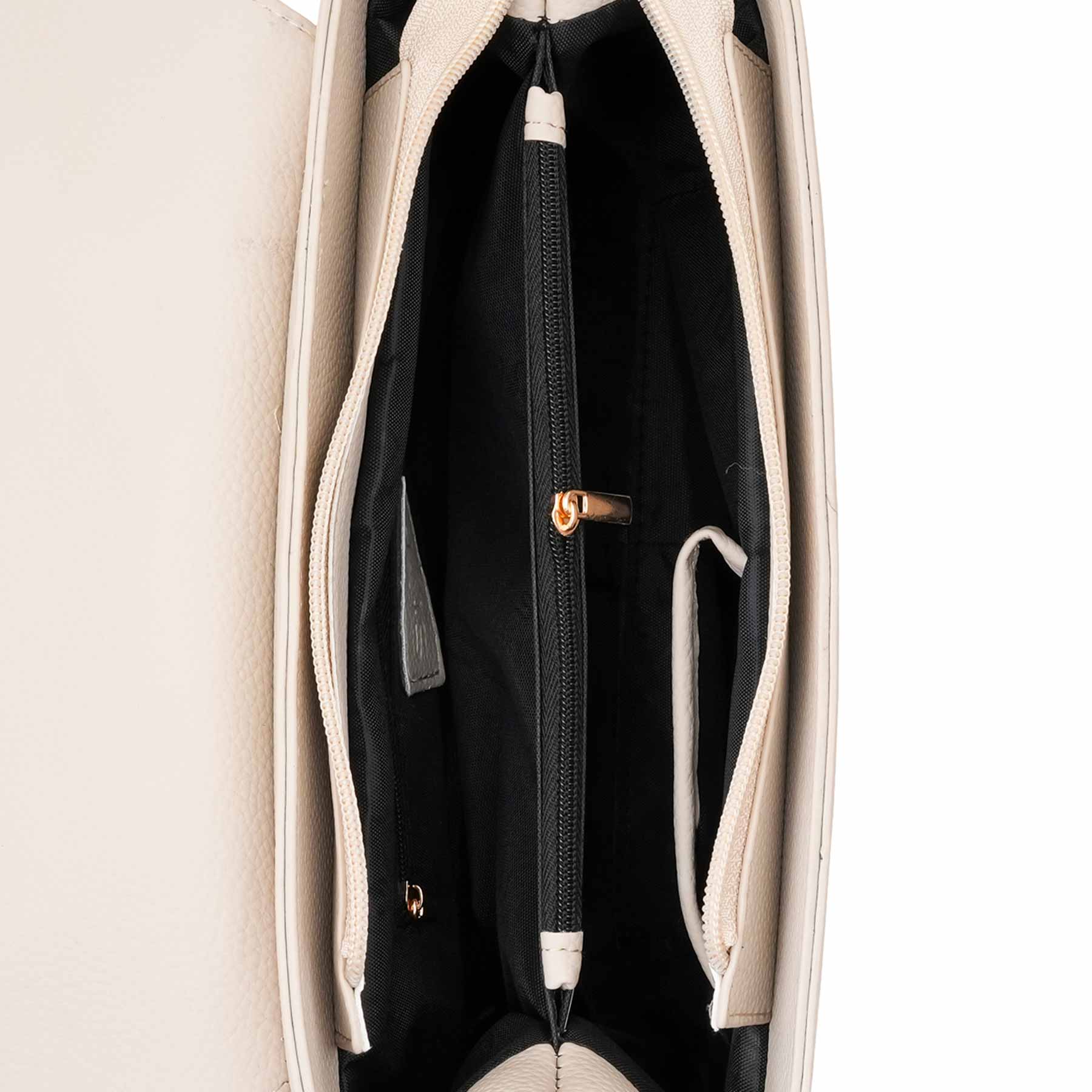 Beige Formal Hand Bag For Women P55889 - Image 5