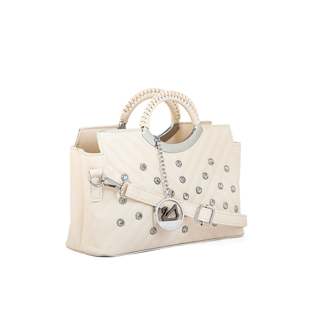 Beige Formal Hand Bag P36161 - Image 2