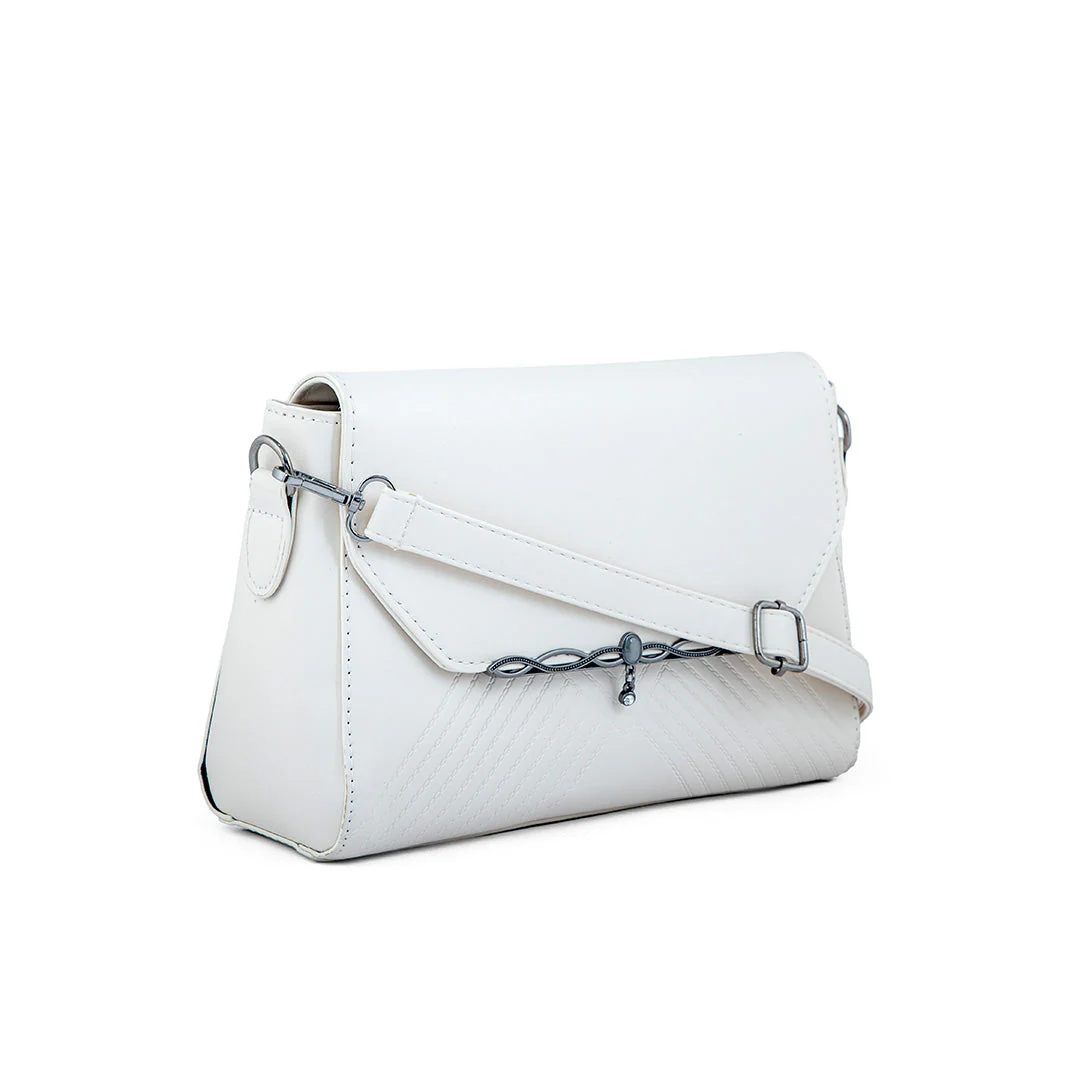 Beige Formal Shoulder Bag For Women P36251 - Image 2