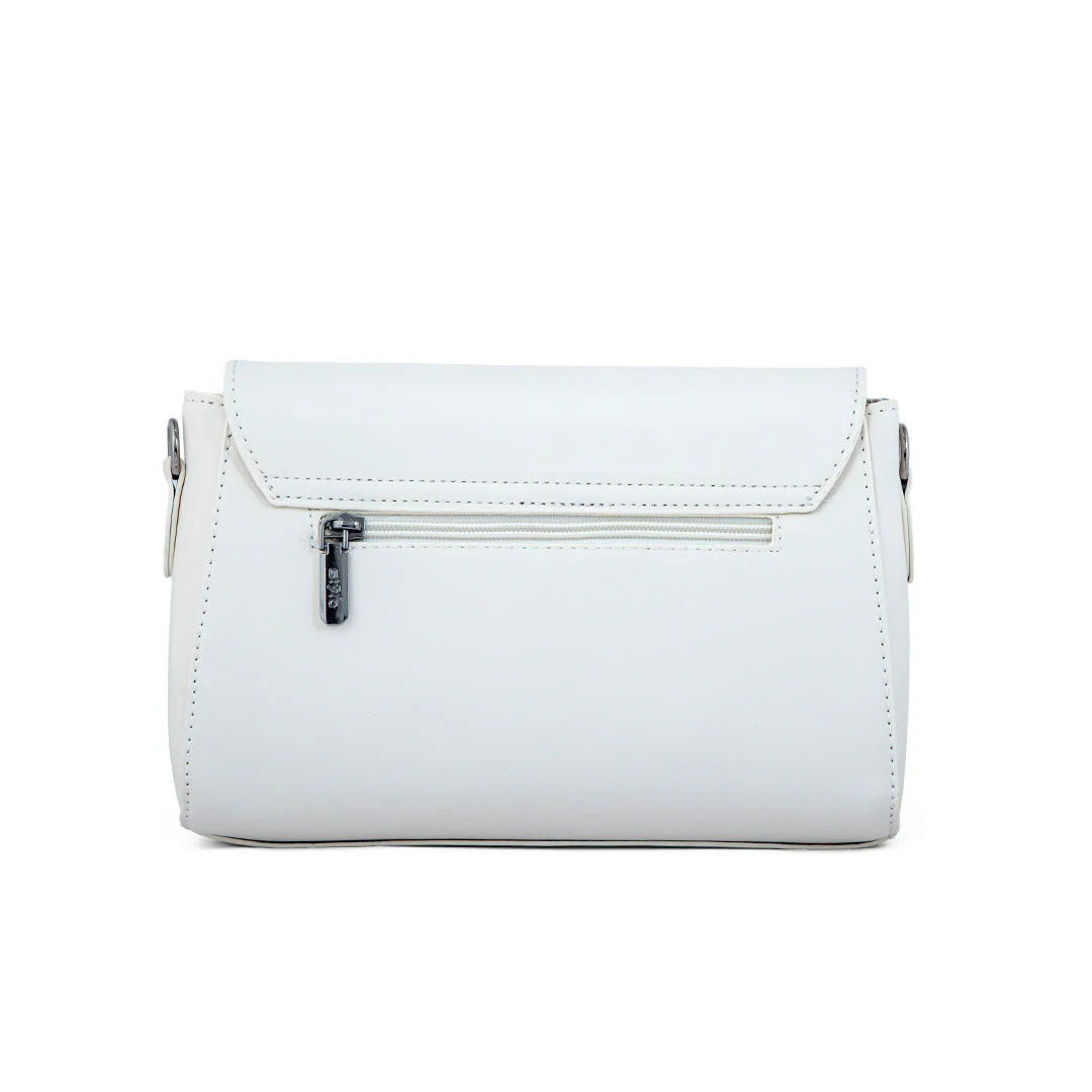 Beige Formal Shoulder Bag For Women P36251 - Image 3