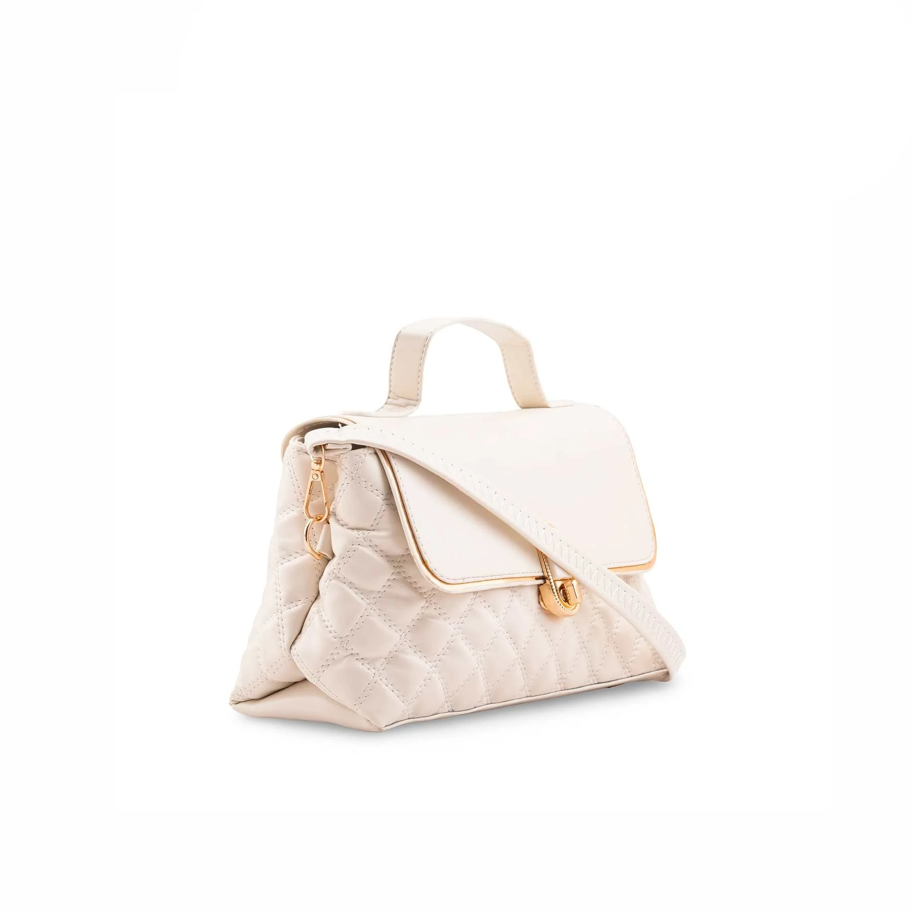 Beige Formal Hand Bag P55865 - Image 3
