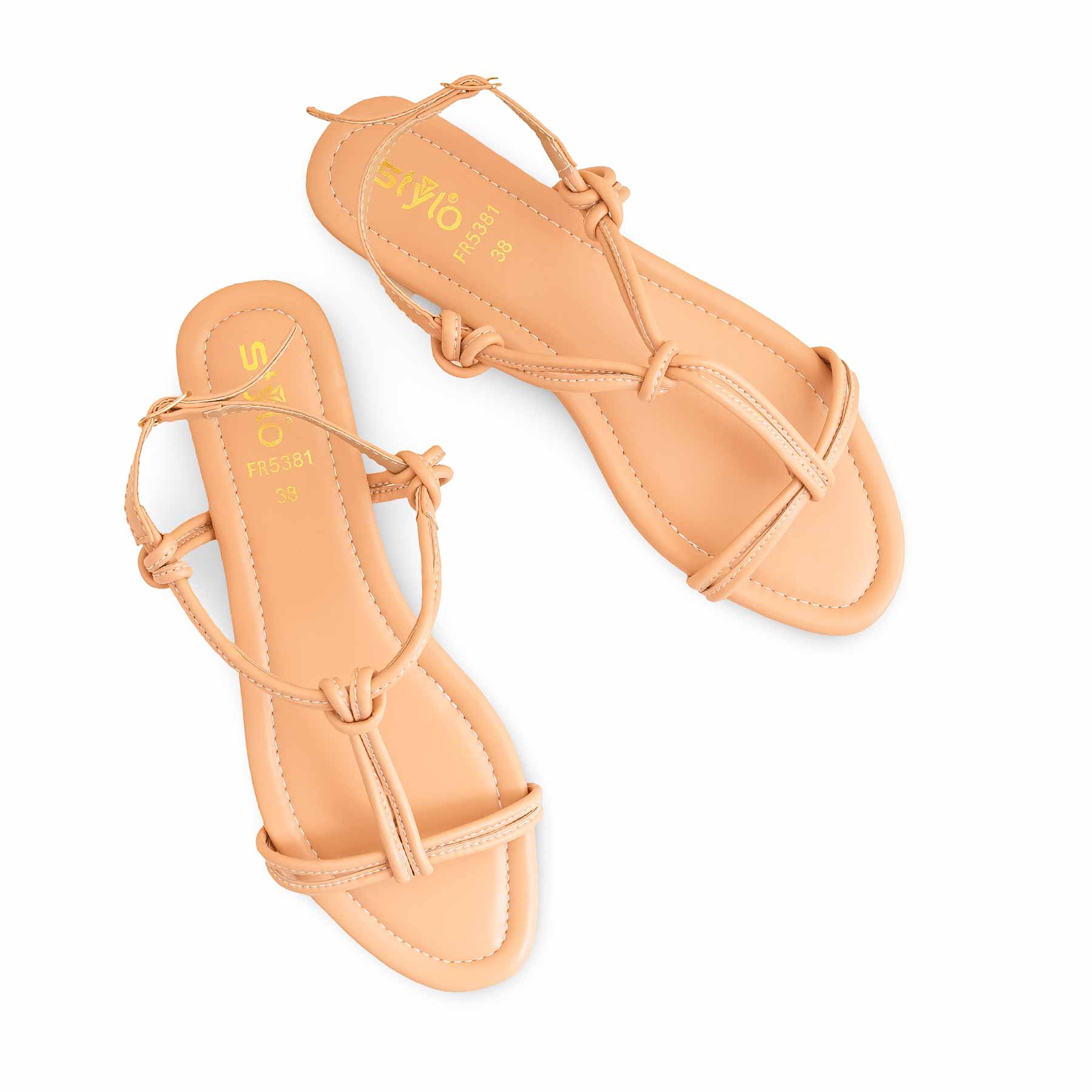 Beige Formal Sandal For Ladies FR5381 - Image 5