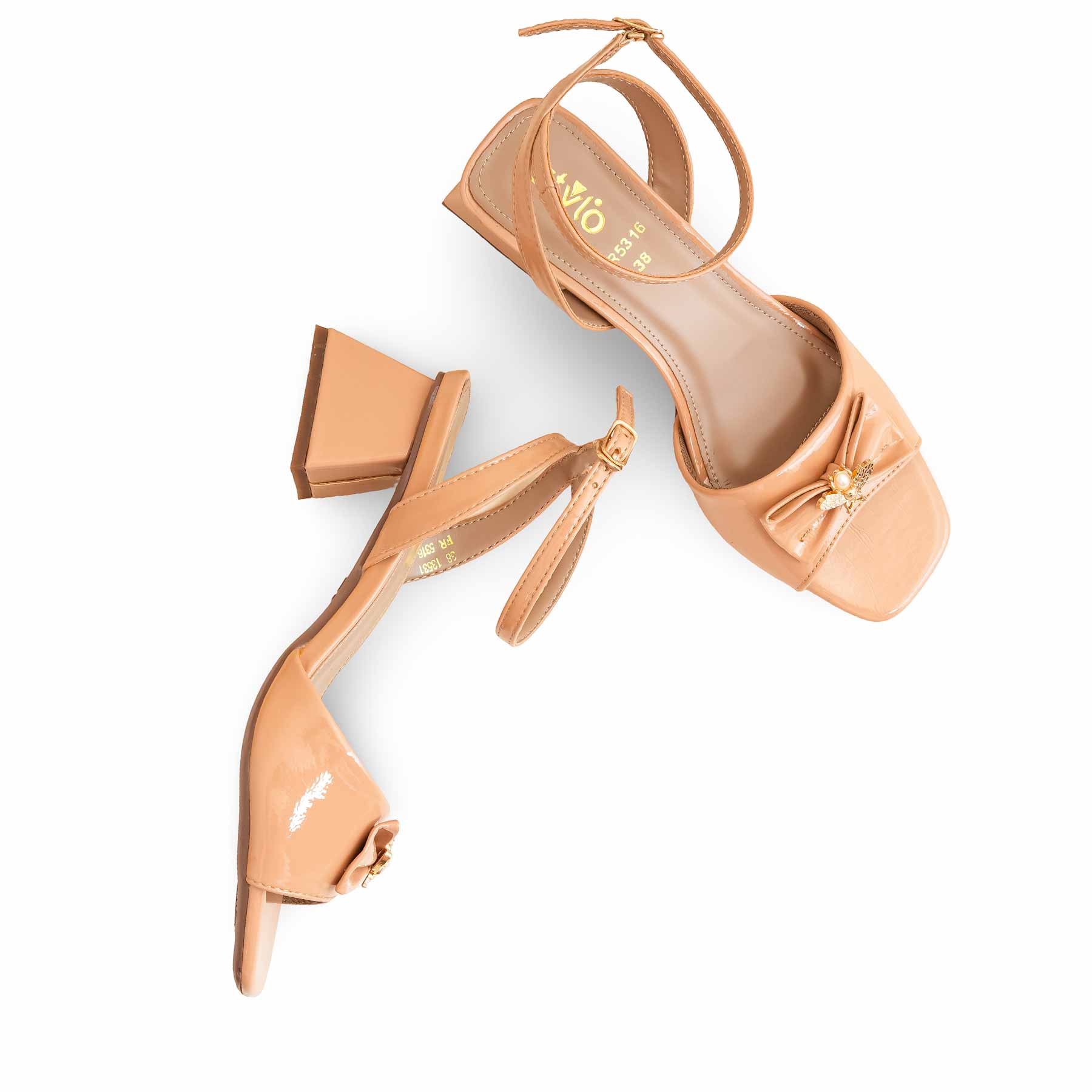 Beige Formal Sandal For Women FR5316 - Image 5