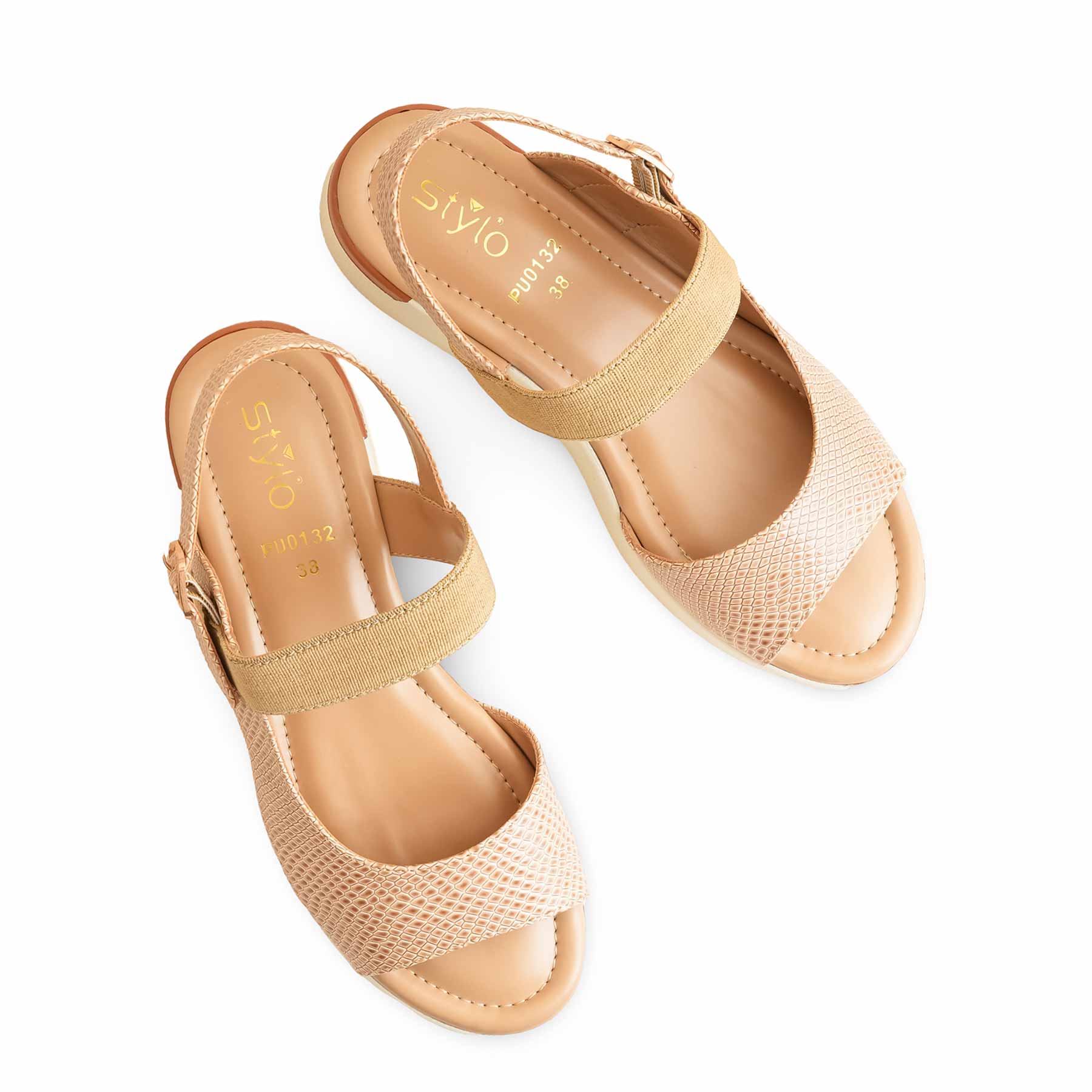 Beige Formal Sandal For Women PU0132 - Image 4