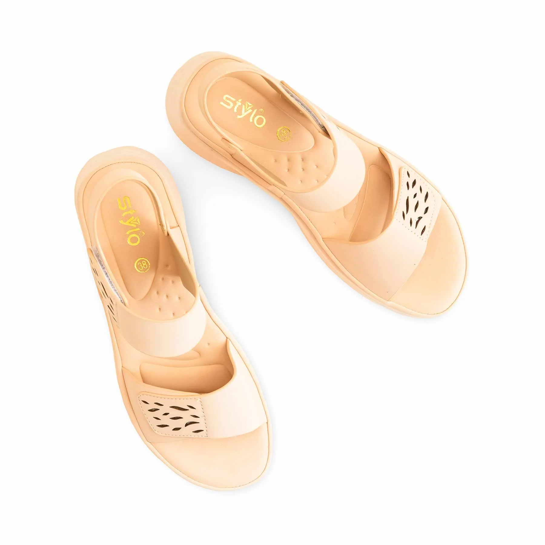 Beige Formal Sandal For Women PU0511 - Image 5