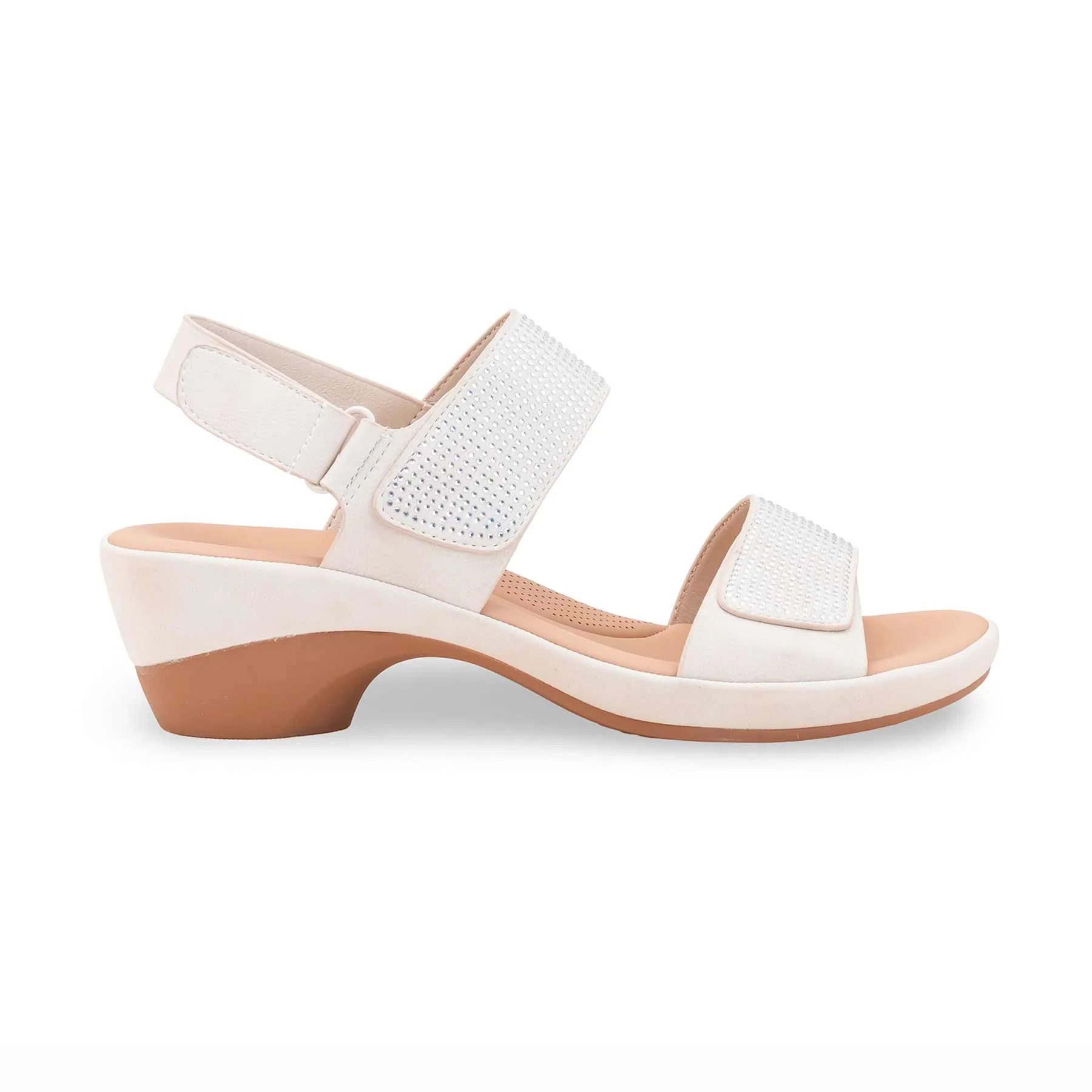 Beige Formal Sandal For Women PU0706 - Image 2