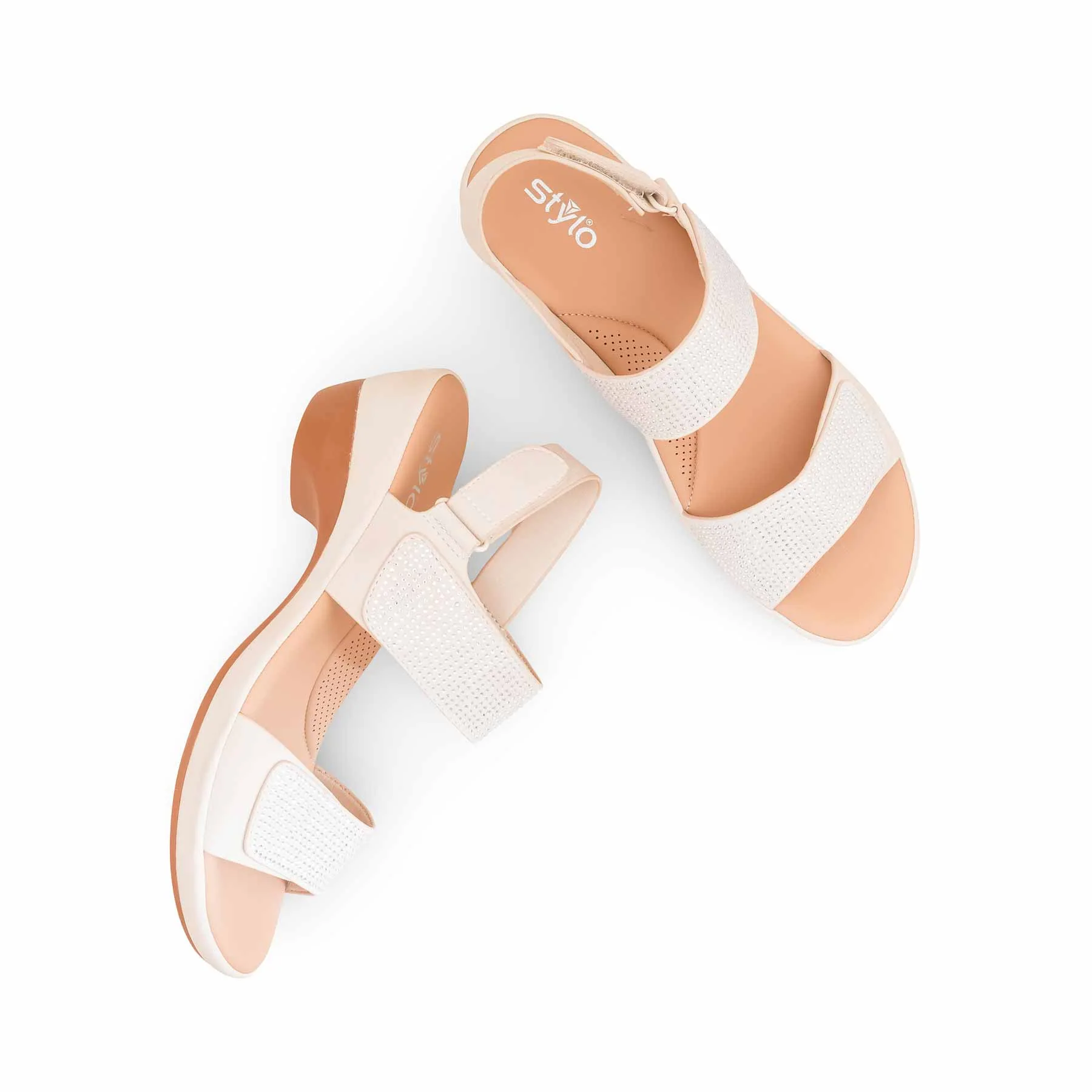 Beige Formal Sandal For Women PU0706 - Image 5