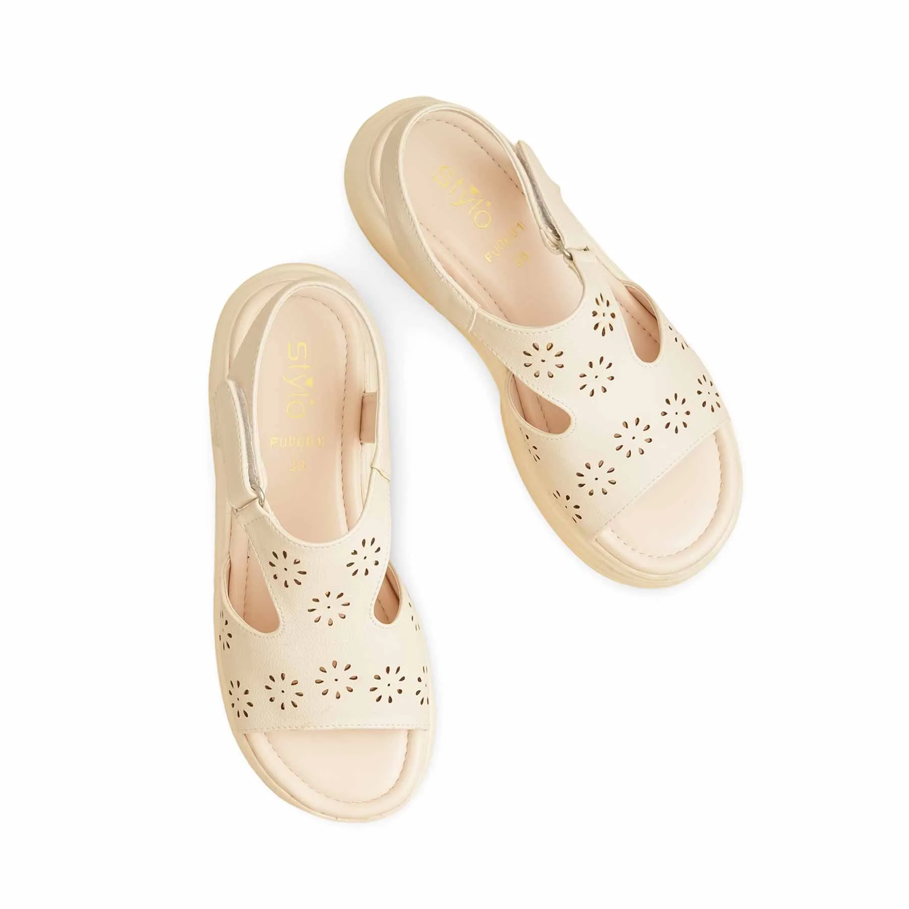 Beige Formal Sandal PU0601 - Image 5