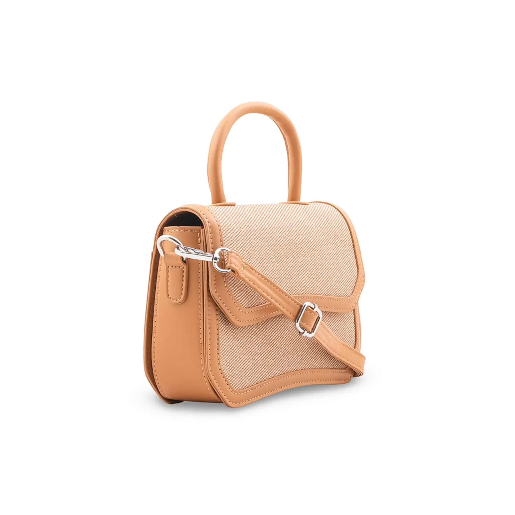 Beige Formal Shoulder Bag For Ladies P36482 - Image 3