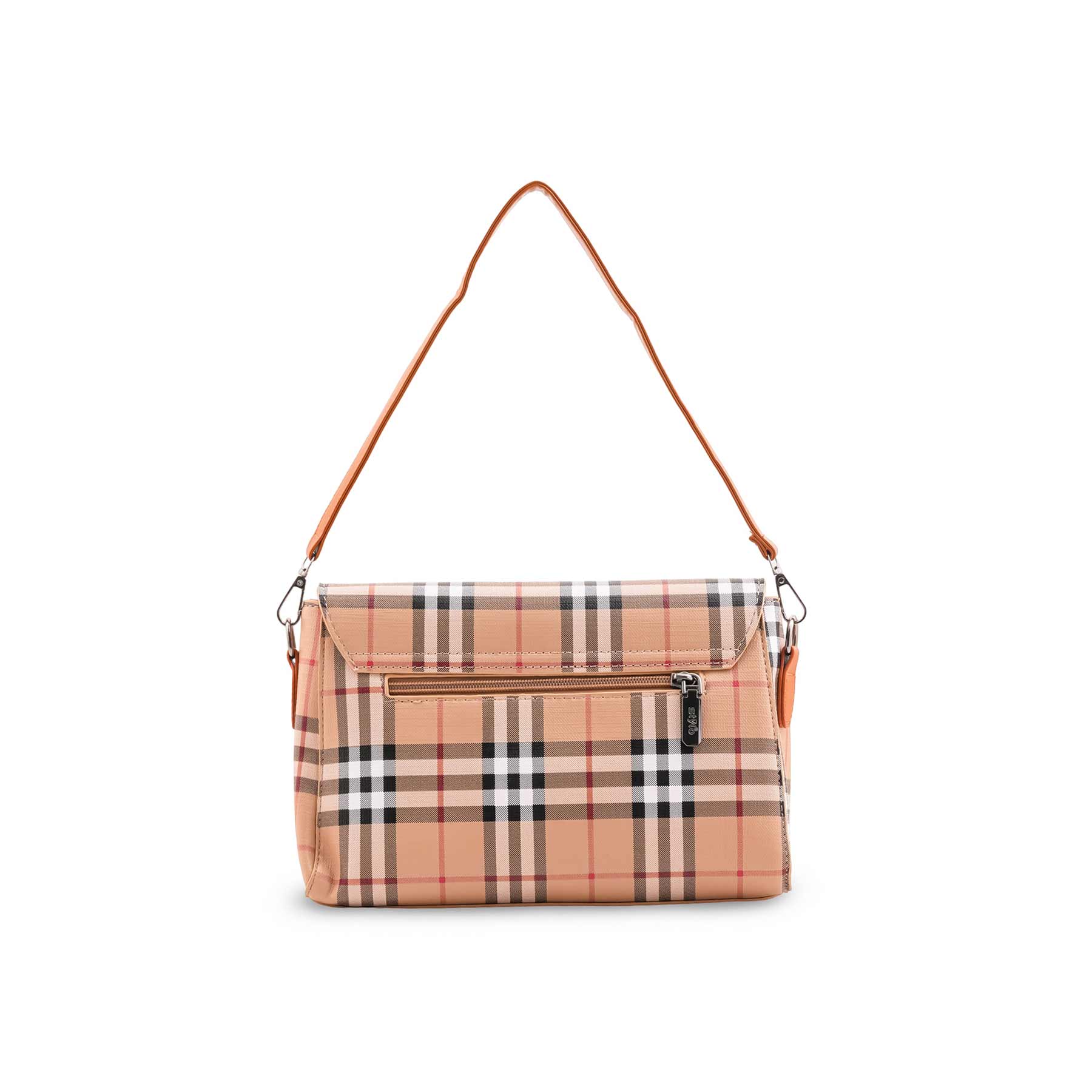 Beige Formal Shoulder Bag For Ladies P36536 - Image 4