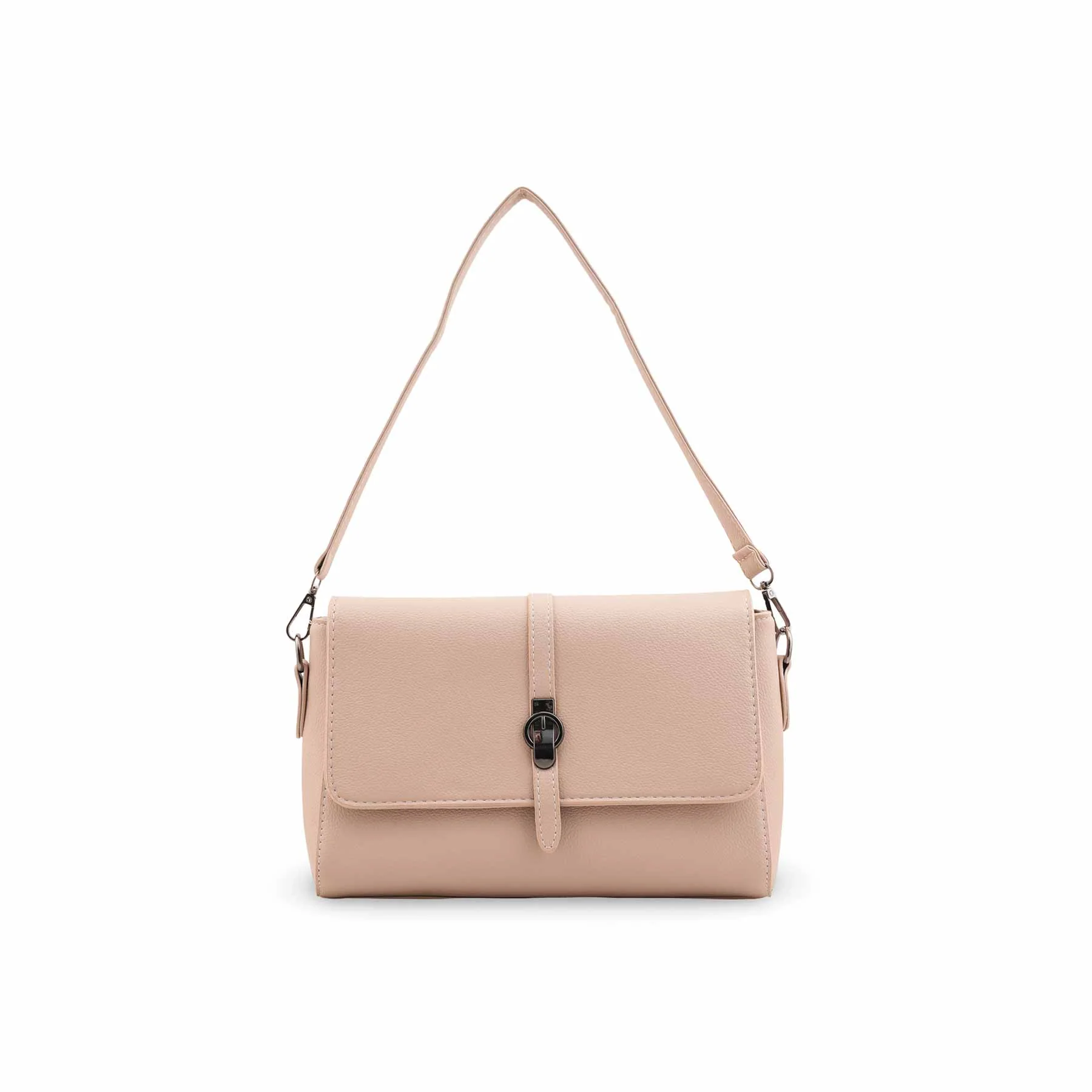 Beige Formal Shoulder Bag For Ladies P36546 - Image 2