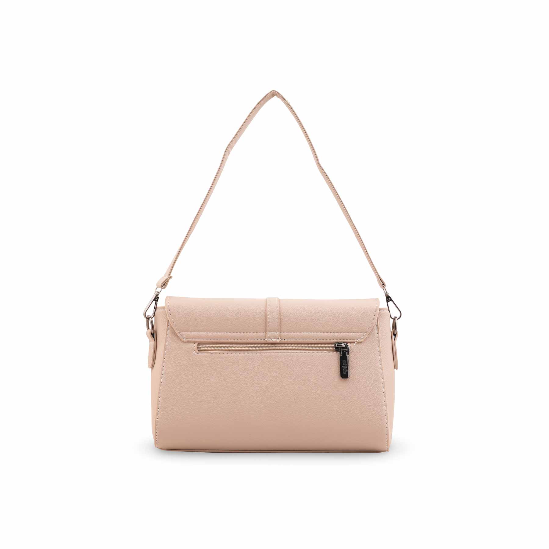 Beige Formal Shoulder Bag For Ladies P36546 - Image 4