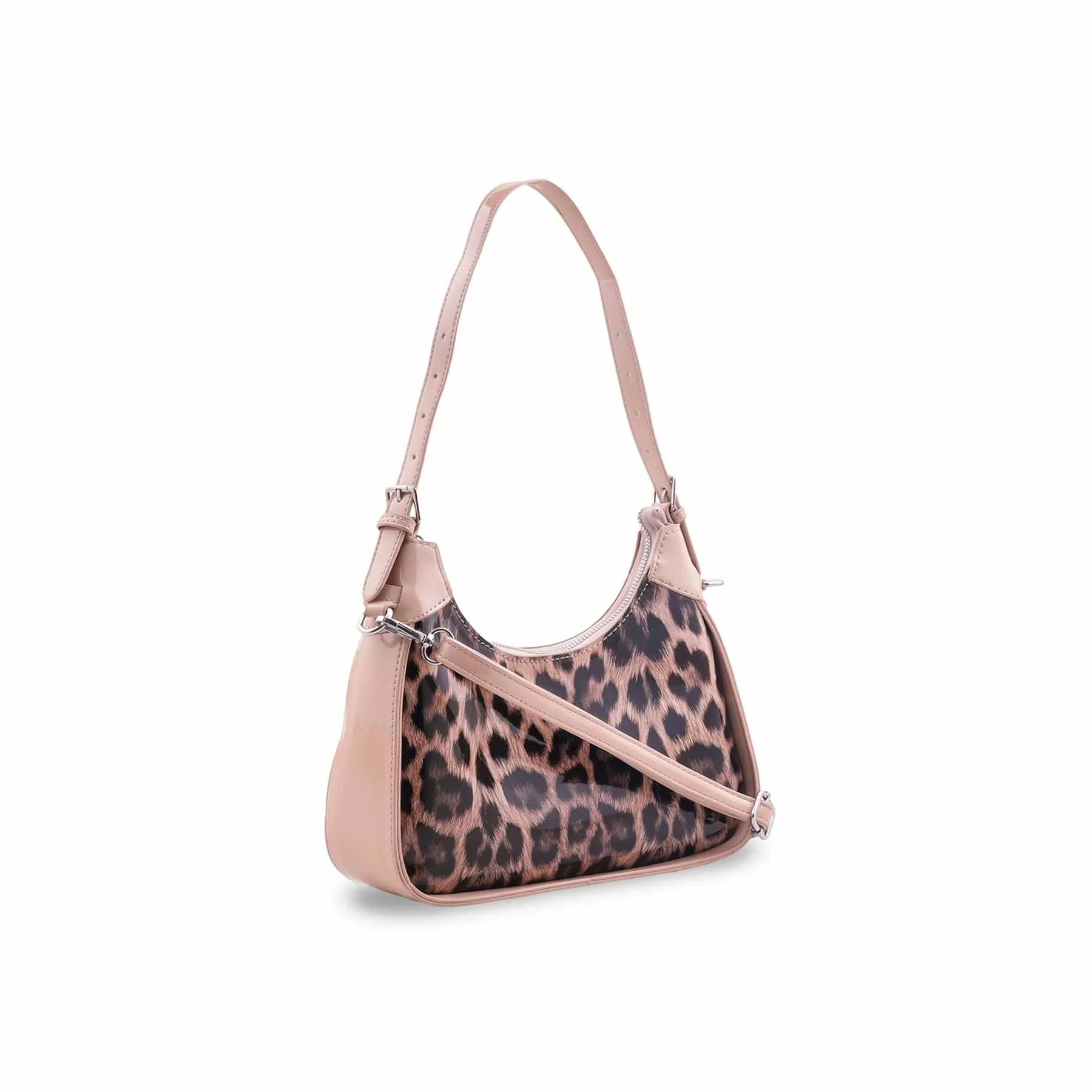 Beige Formal Shoulder Bag For Ladies P36547 - Image 3