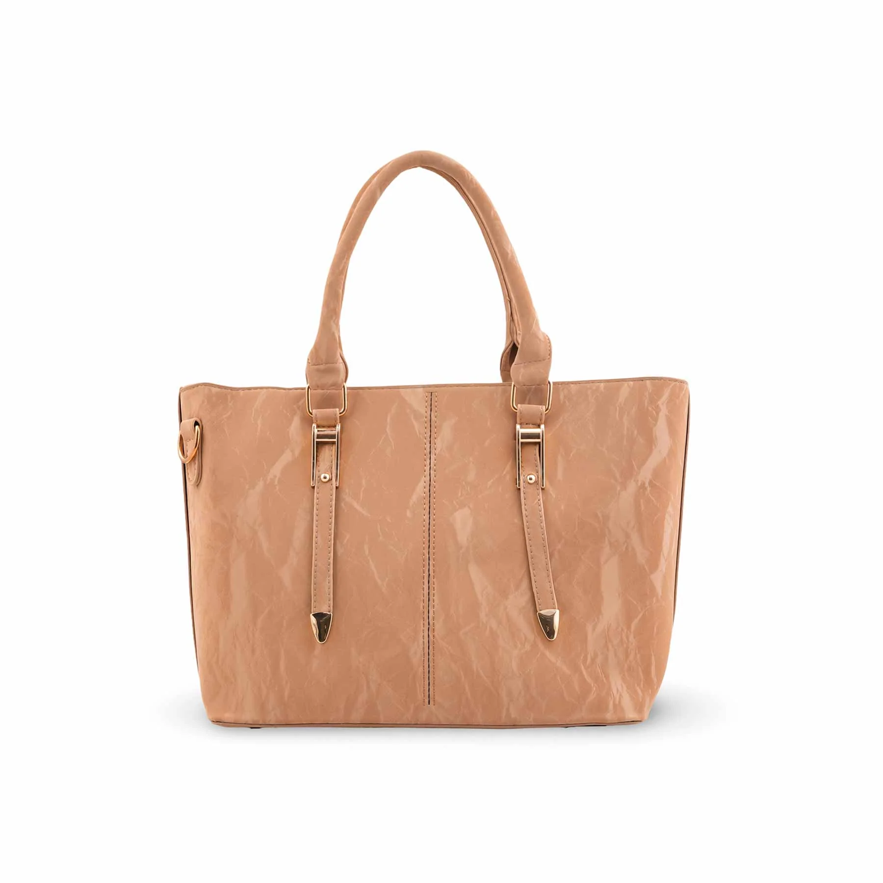 Beige Formal Shoulder Bag For Women P36453 - Image 2