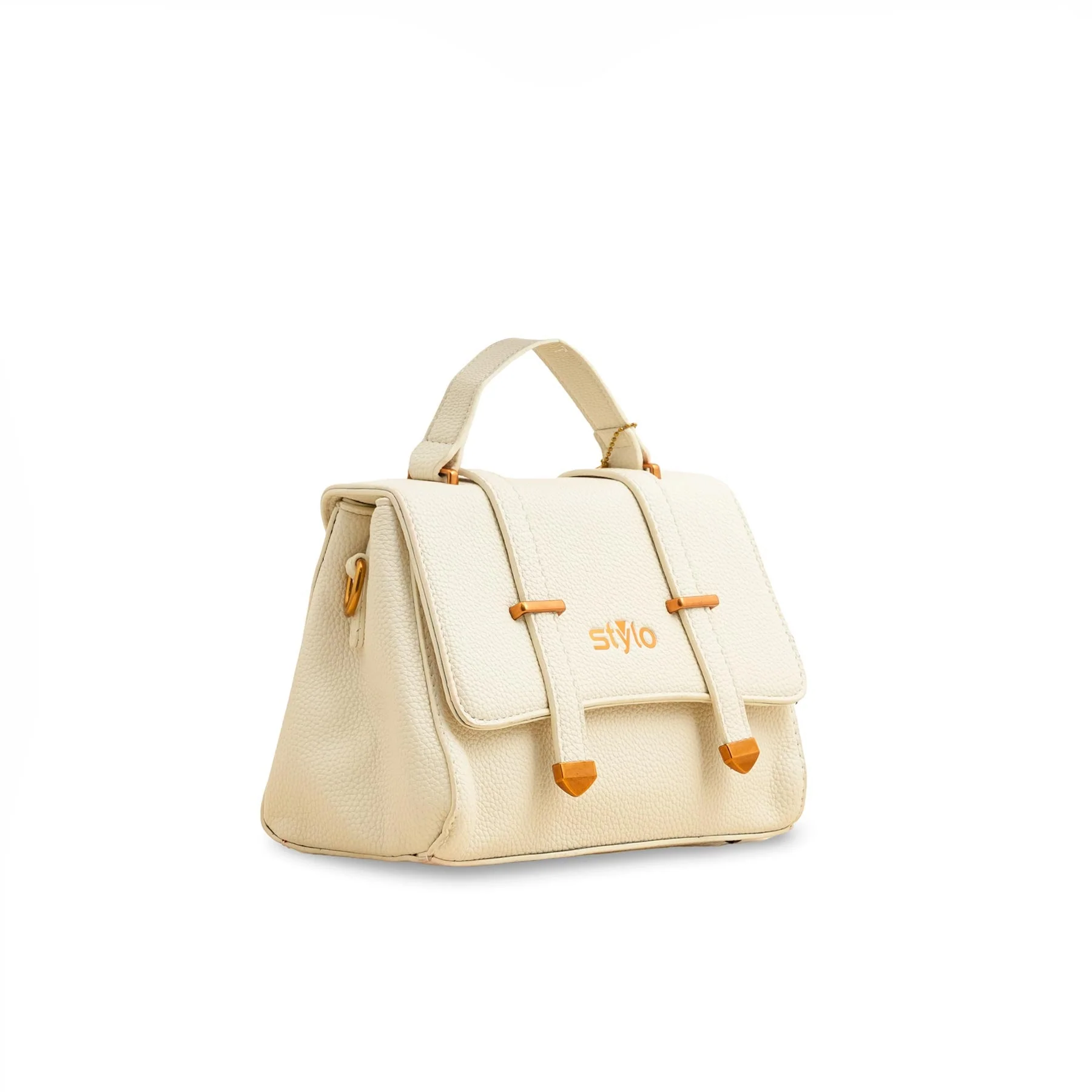 Beige Formal Shoulder Bag P36148 - Image 3
