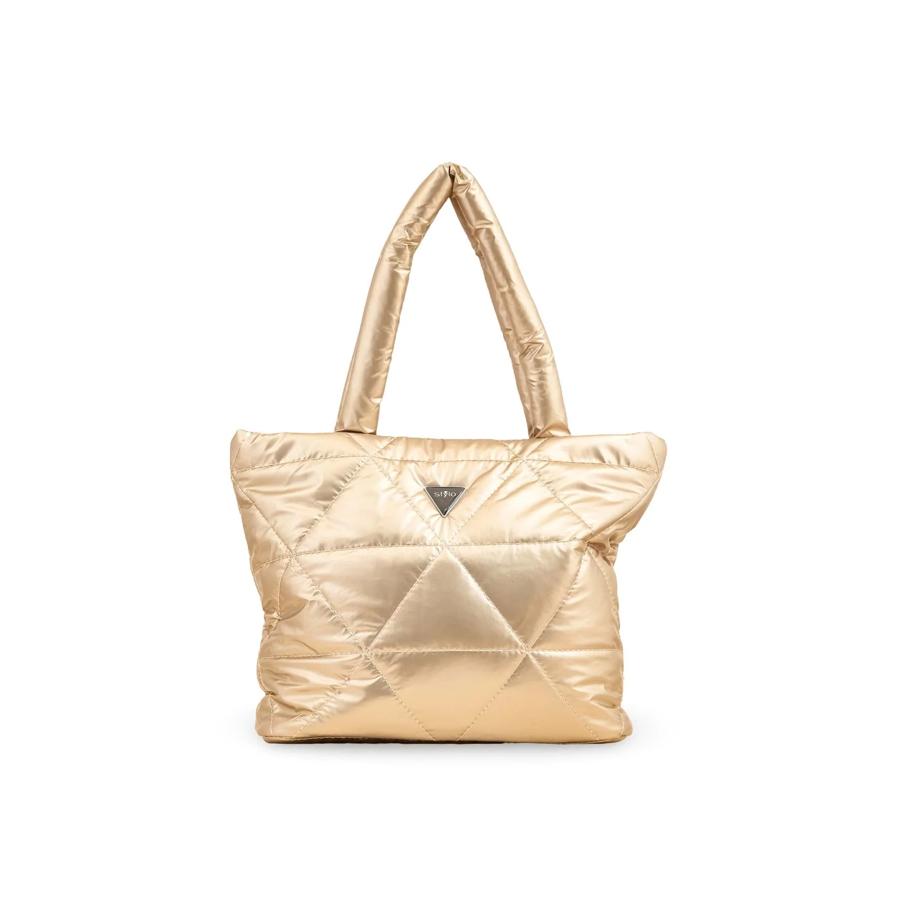 Beige Formal Shoulder Bag P36318 - Image 2