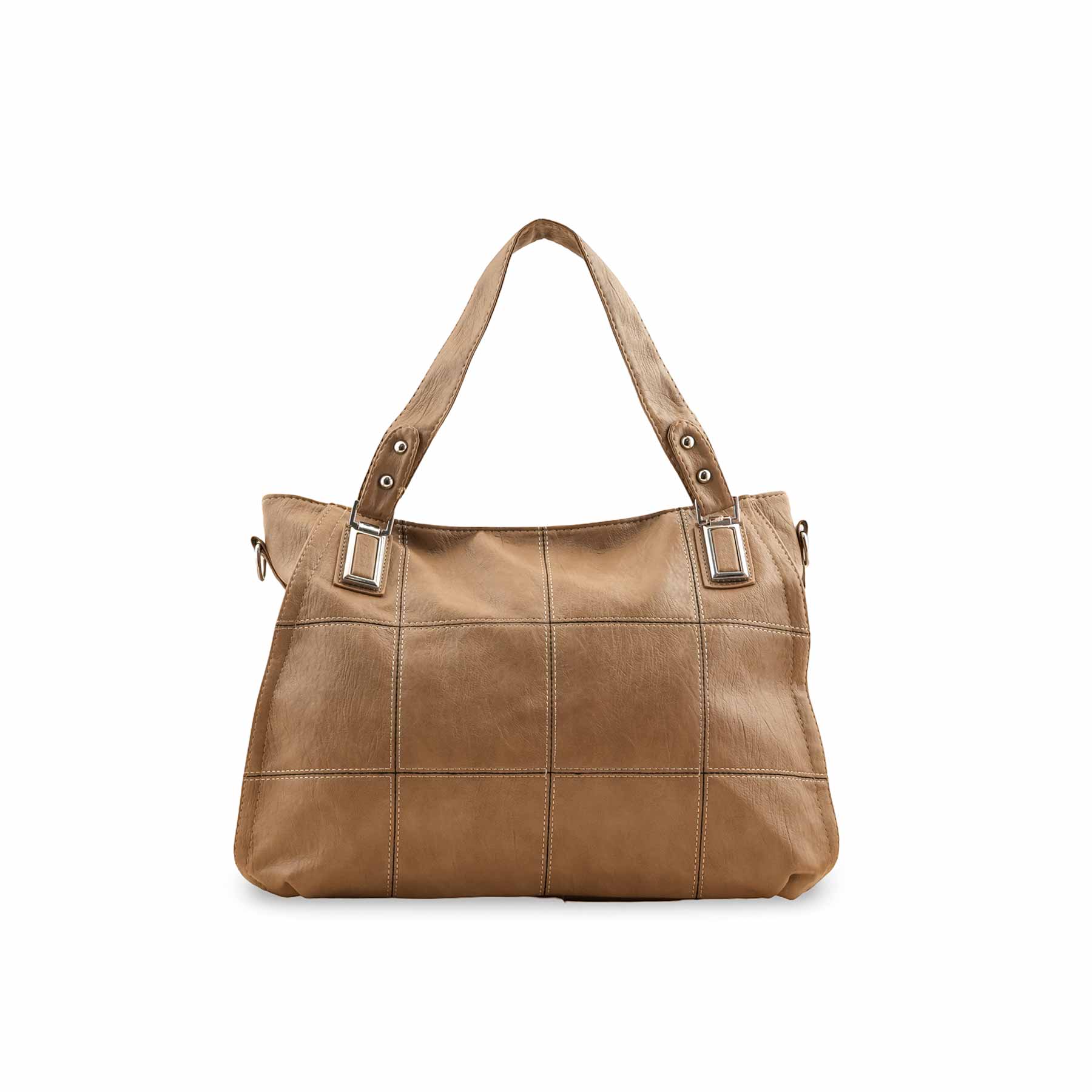 Beige Formal Shoulder Bag P36348 - Image 2