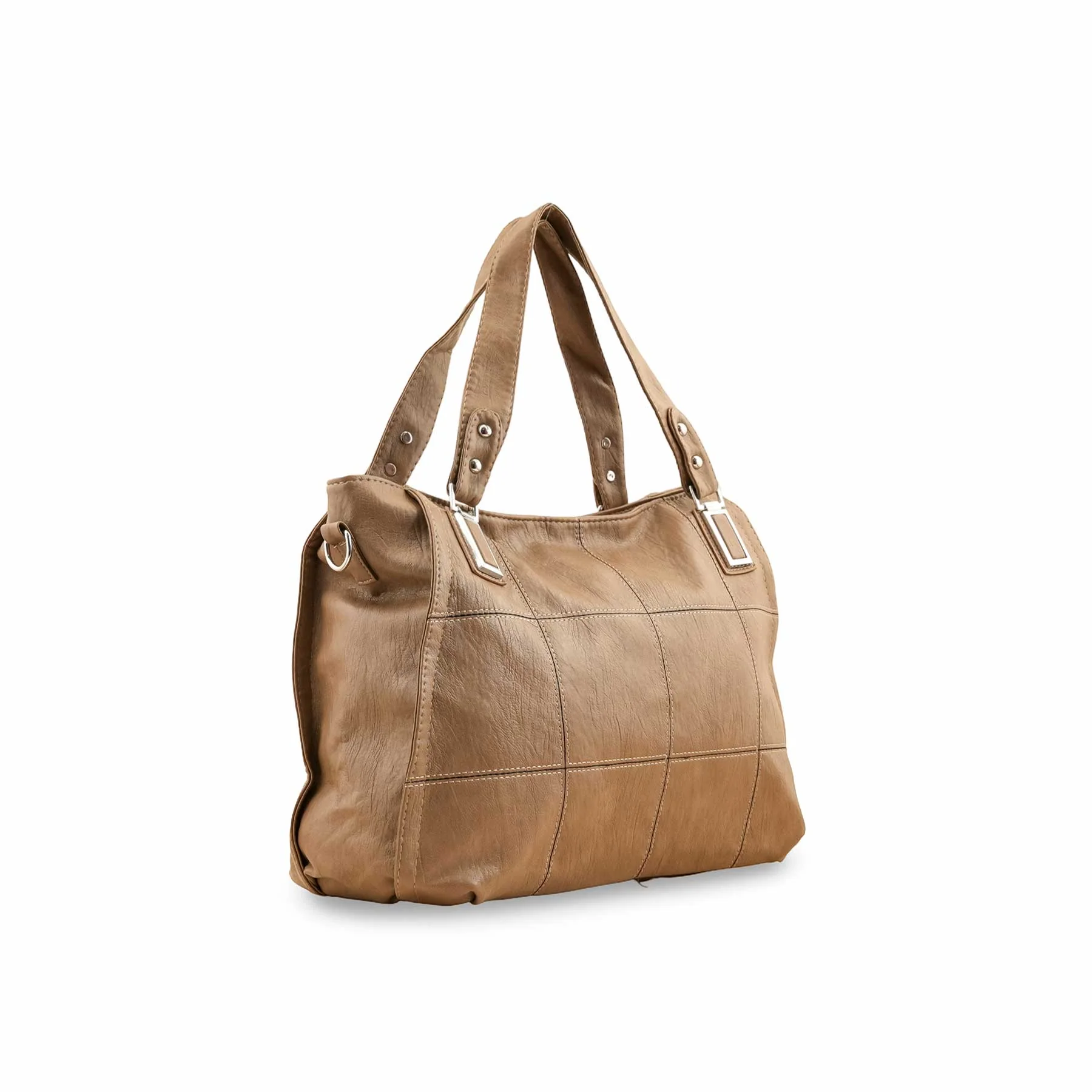 Beige Formal Shoulder Bag P36348 - Image 3