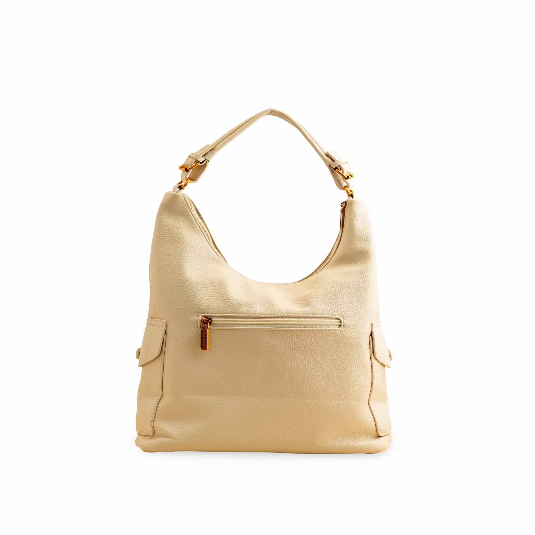 Beige Formal Shoulder Bag P36381 - Image 4