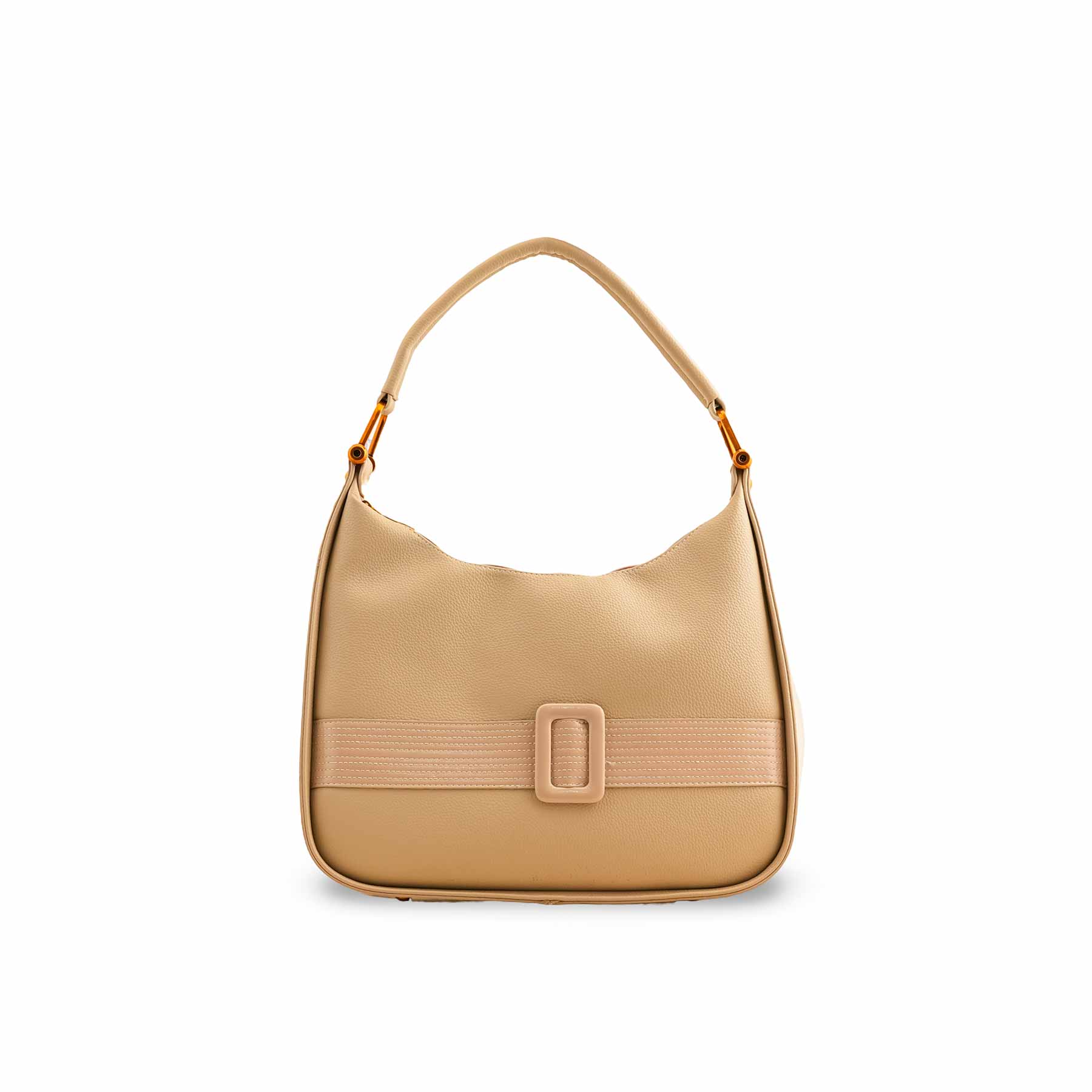 Beige Formal Shoulder Bag P36382 - Image 2