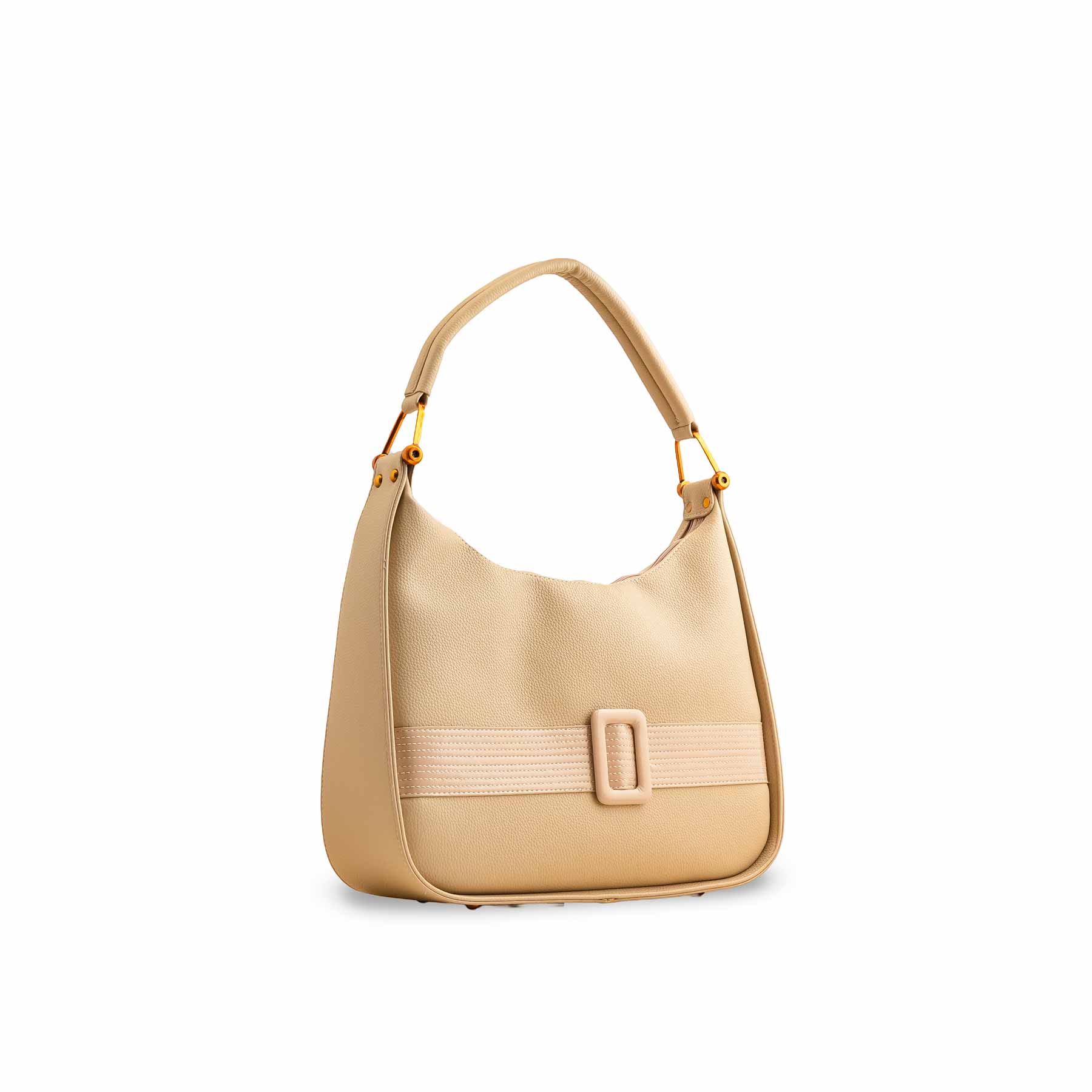 Beige Formal Shoulder Bag P36382 - Image 3