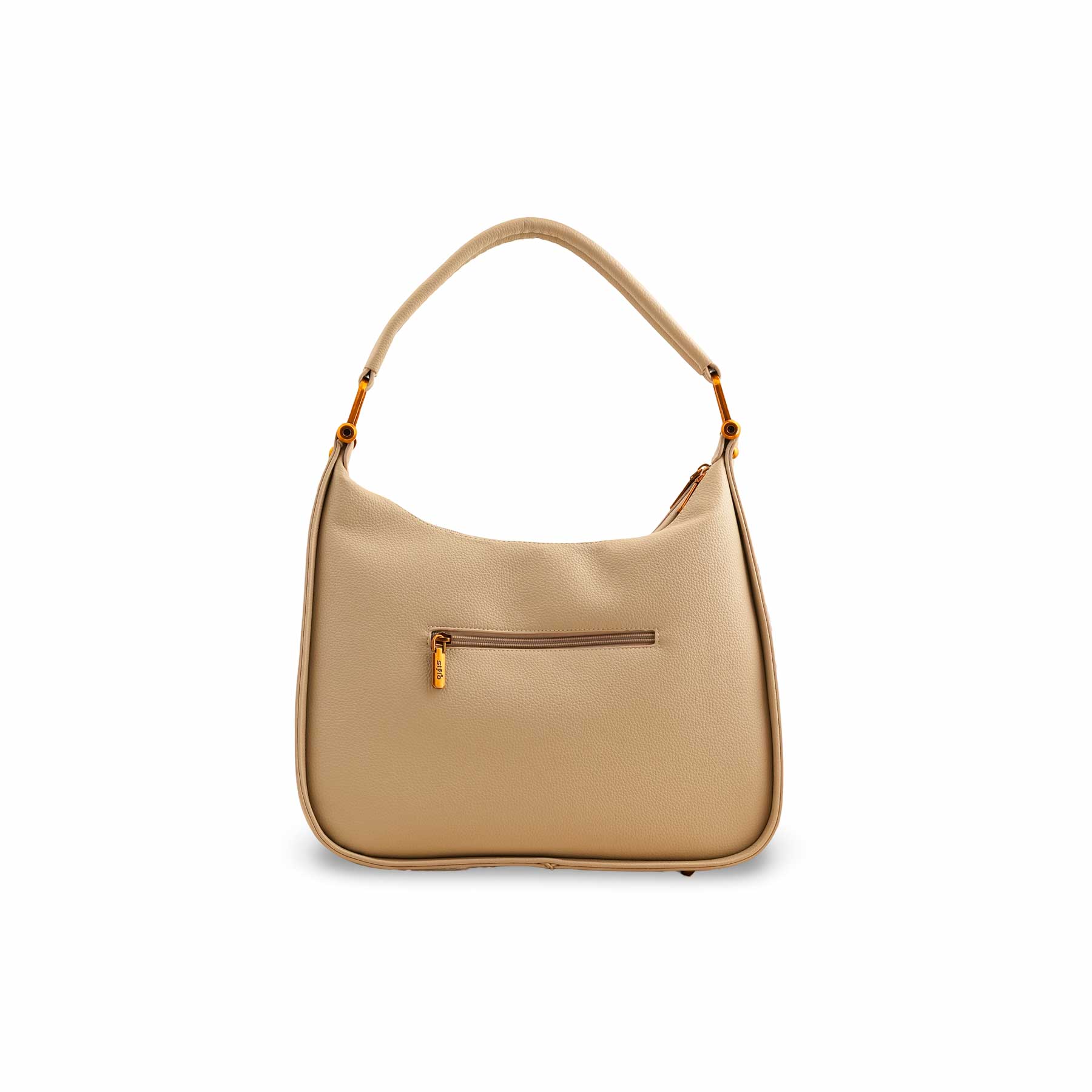 Beige Formal Shoulder Bag P36383 - Image 4