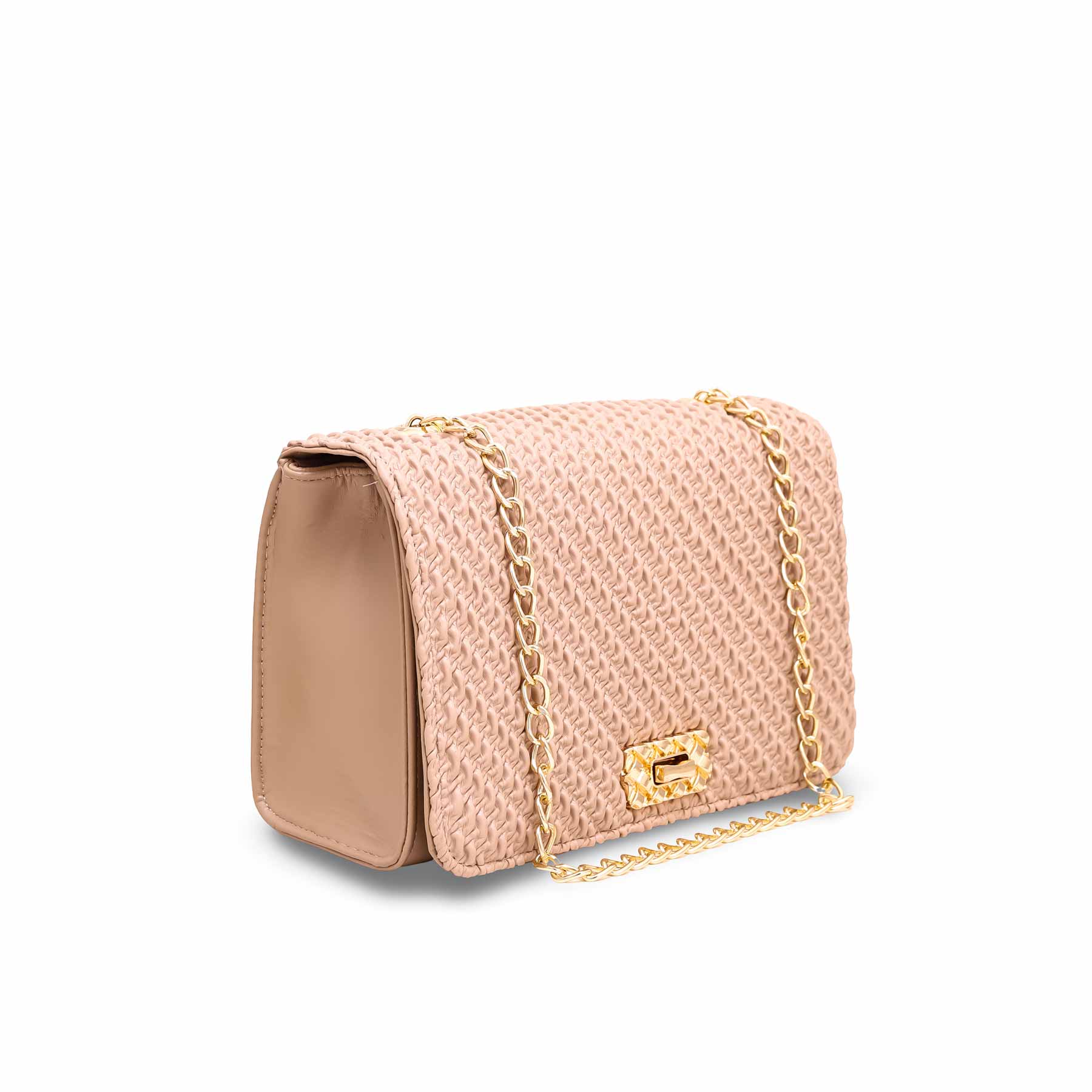 Beige Formal Shoulder Bag P54541 - Image 2