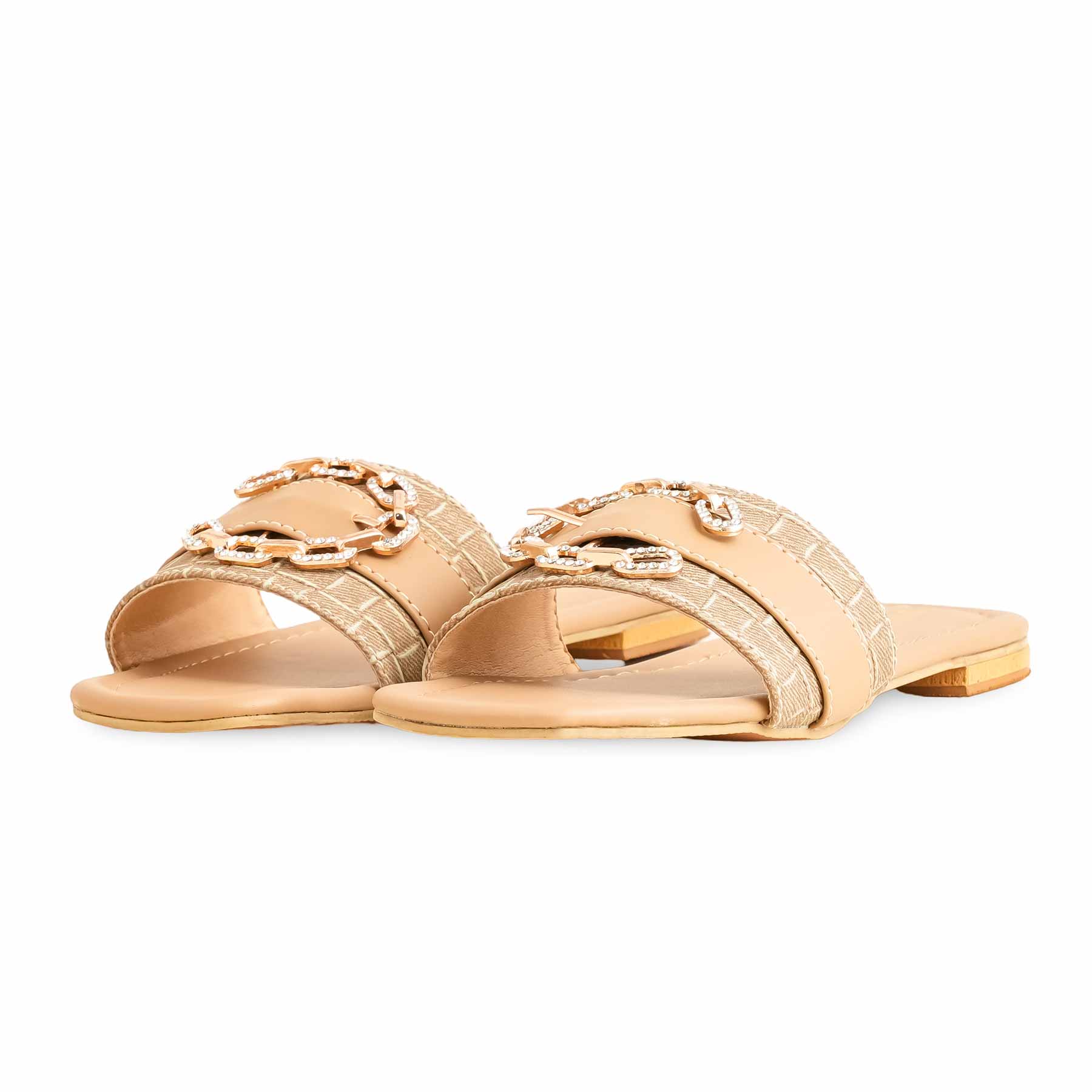 Beige Formal Slipper For Ladies FR8297 - Image 3