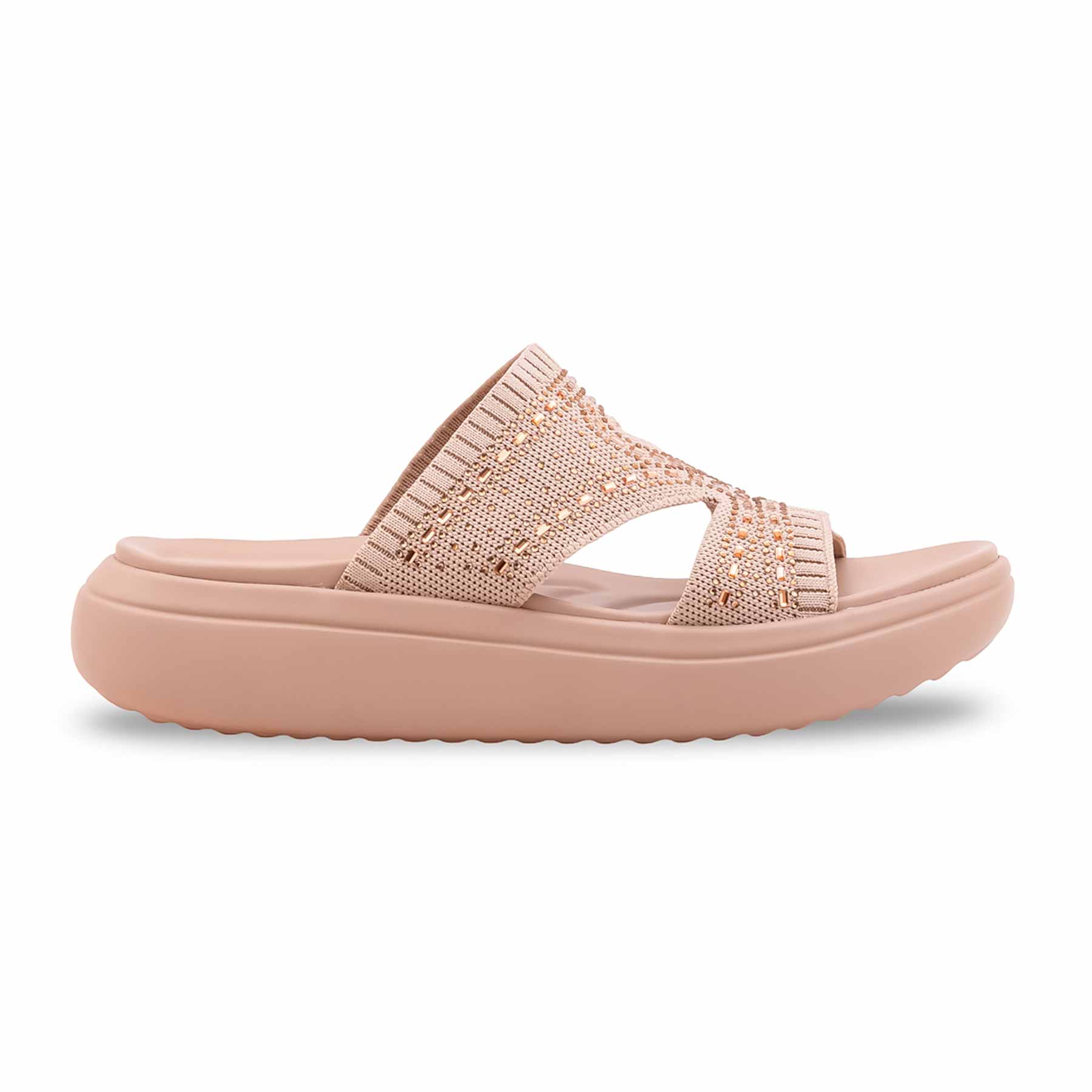 Beige Formal Slipper For Ladies PU0800 - Image 2
