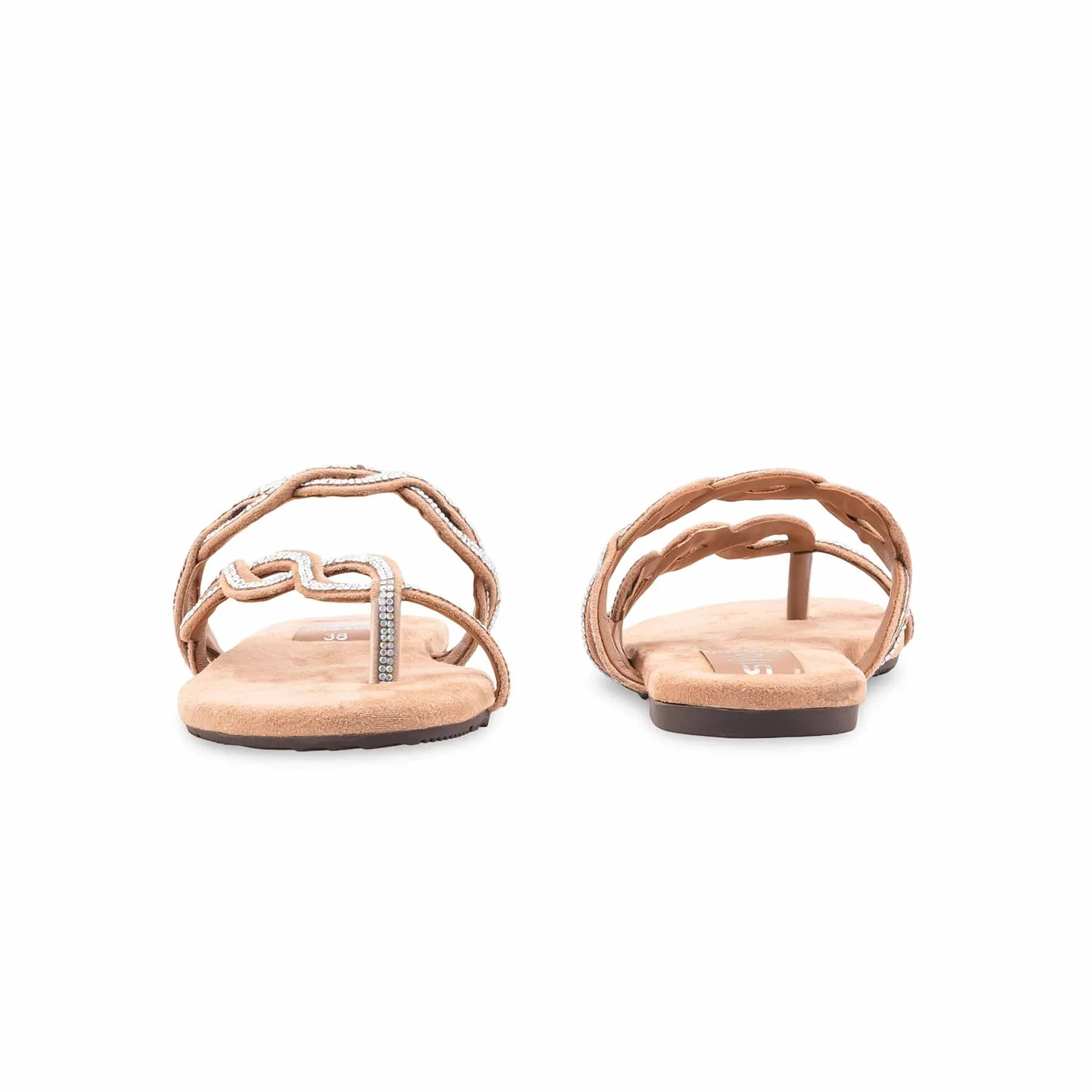 Beige Formal Slipper For Women FR8466 - Image 4