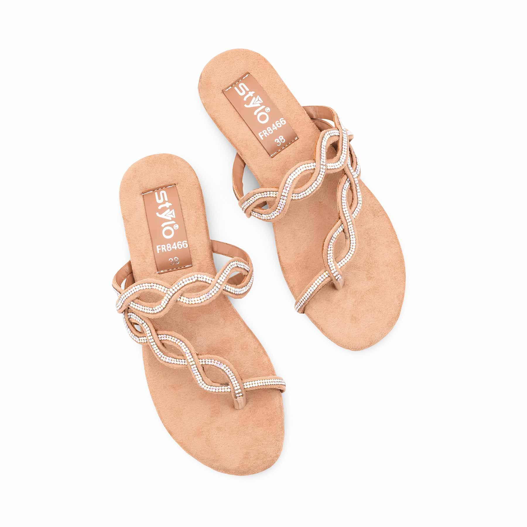 Beige Formal Slipper For Women FR8466 - Image 5