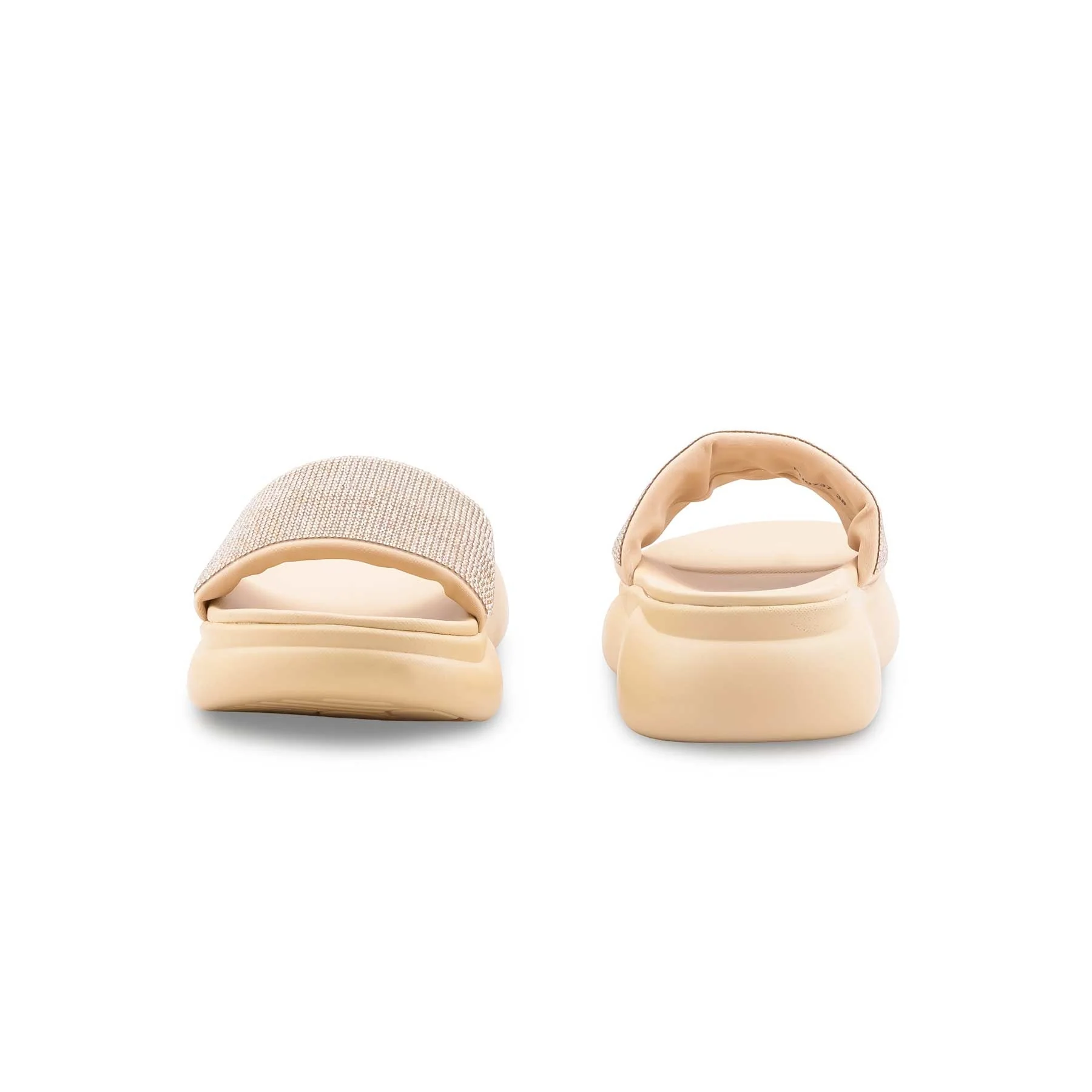 Beige Formal Slipper For Women PU0737 - Image 4