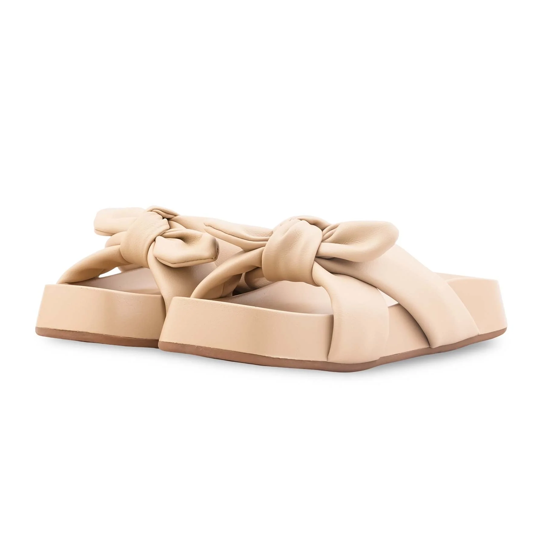 Beige Formal Slipper For Women PU0760 - Image 3