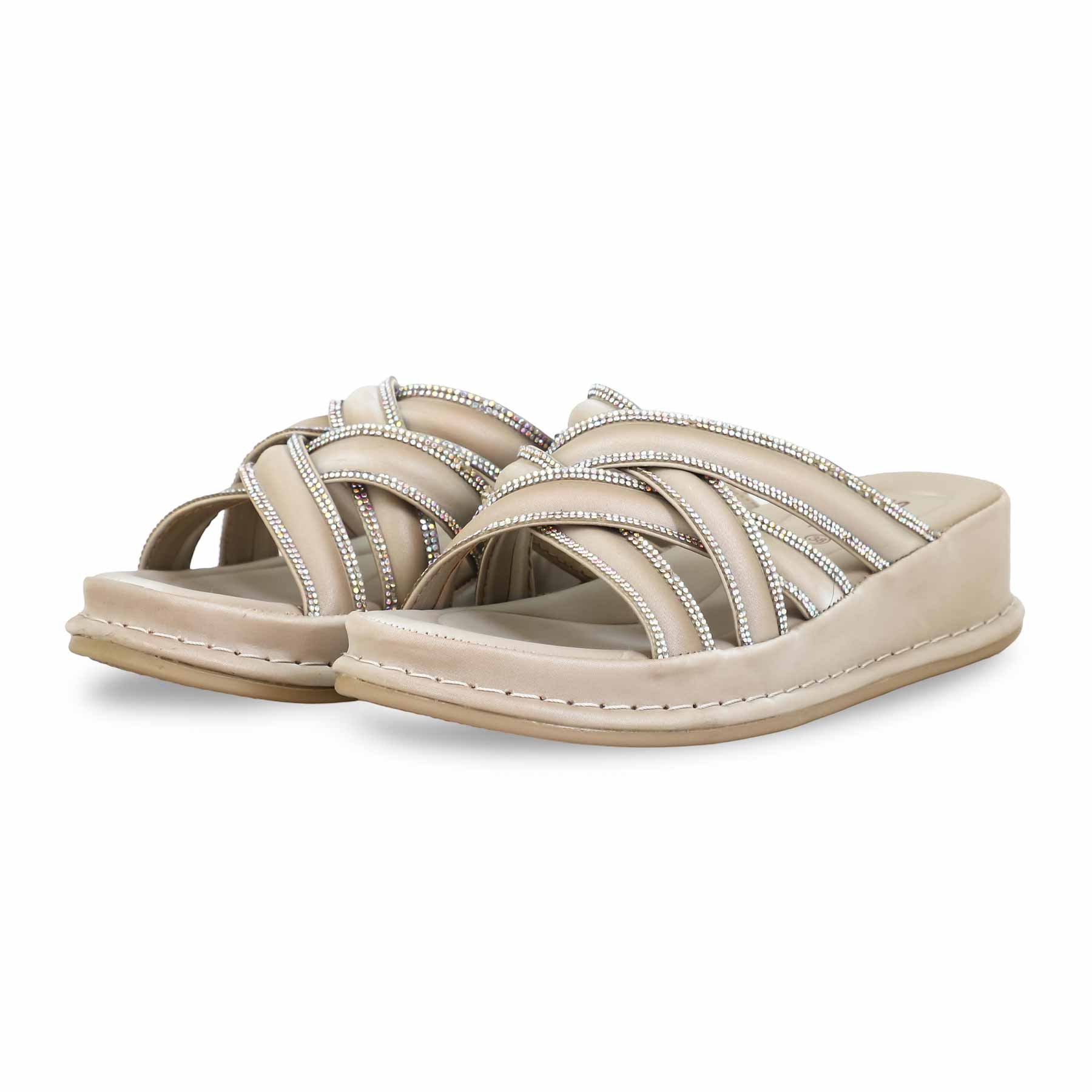 Beige Formal Slipper PU0520 - Image 3
