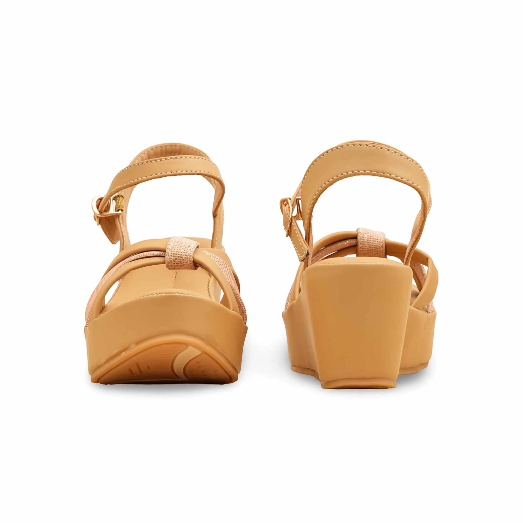 Beige Formal Women Sandal PU0591 - Image 4