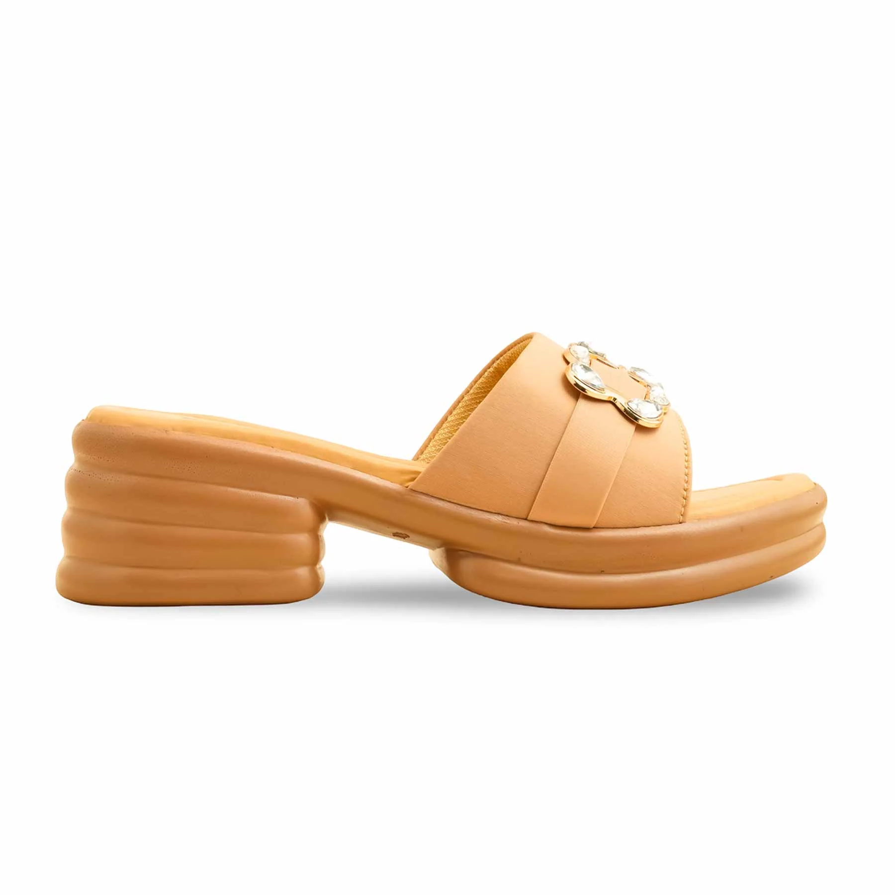 Beige Formal Women Slipper PU0542 - Image 2